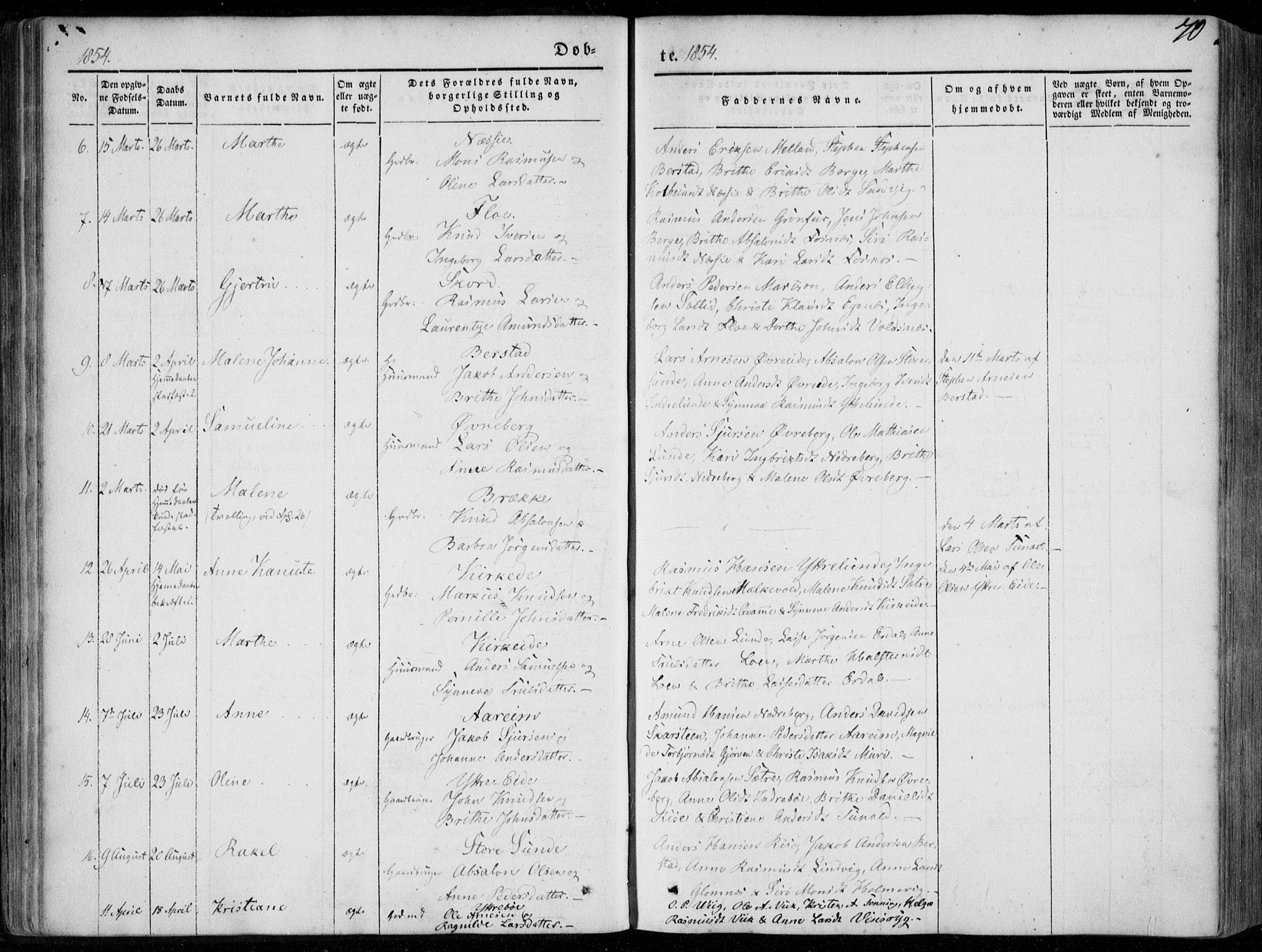 Stryn Sokneprestembete, SAB/A-82501: Parish register (official) no. A 2, 1844-1861, p. 70