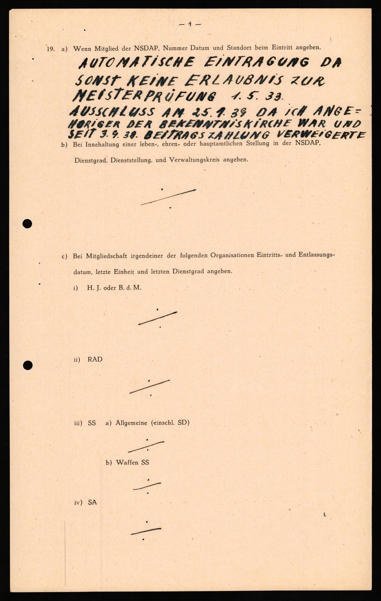 Forsvaret, Forsvarets overkommando II, AV/RA-RAFA-3915/D/Db/L0026: CI Questionaires. Tyske okkupasjonsstyrker i Norge. Tyskere., 1945-1946, p. 140