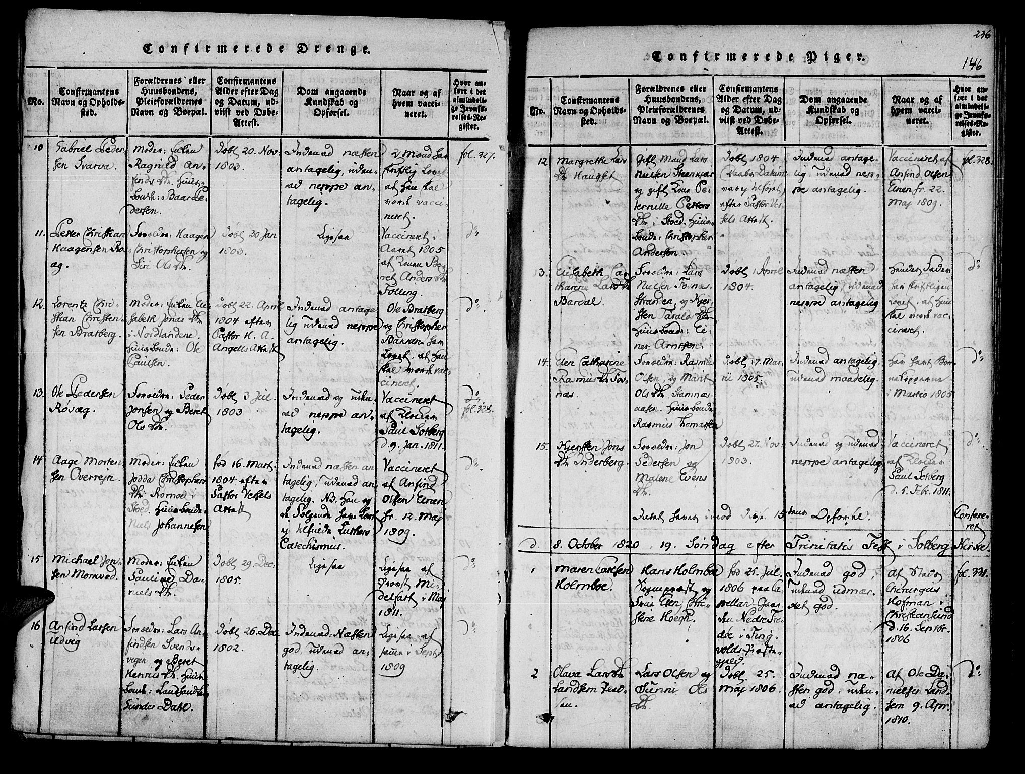 Ministerialprotokoller, klokkerbøker og fødselsregistre - Nord-Trøndelag, SAT/A-1458/741/L0387: Parish register (official) no. 741A03 /1, 1817-1822, p. 146