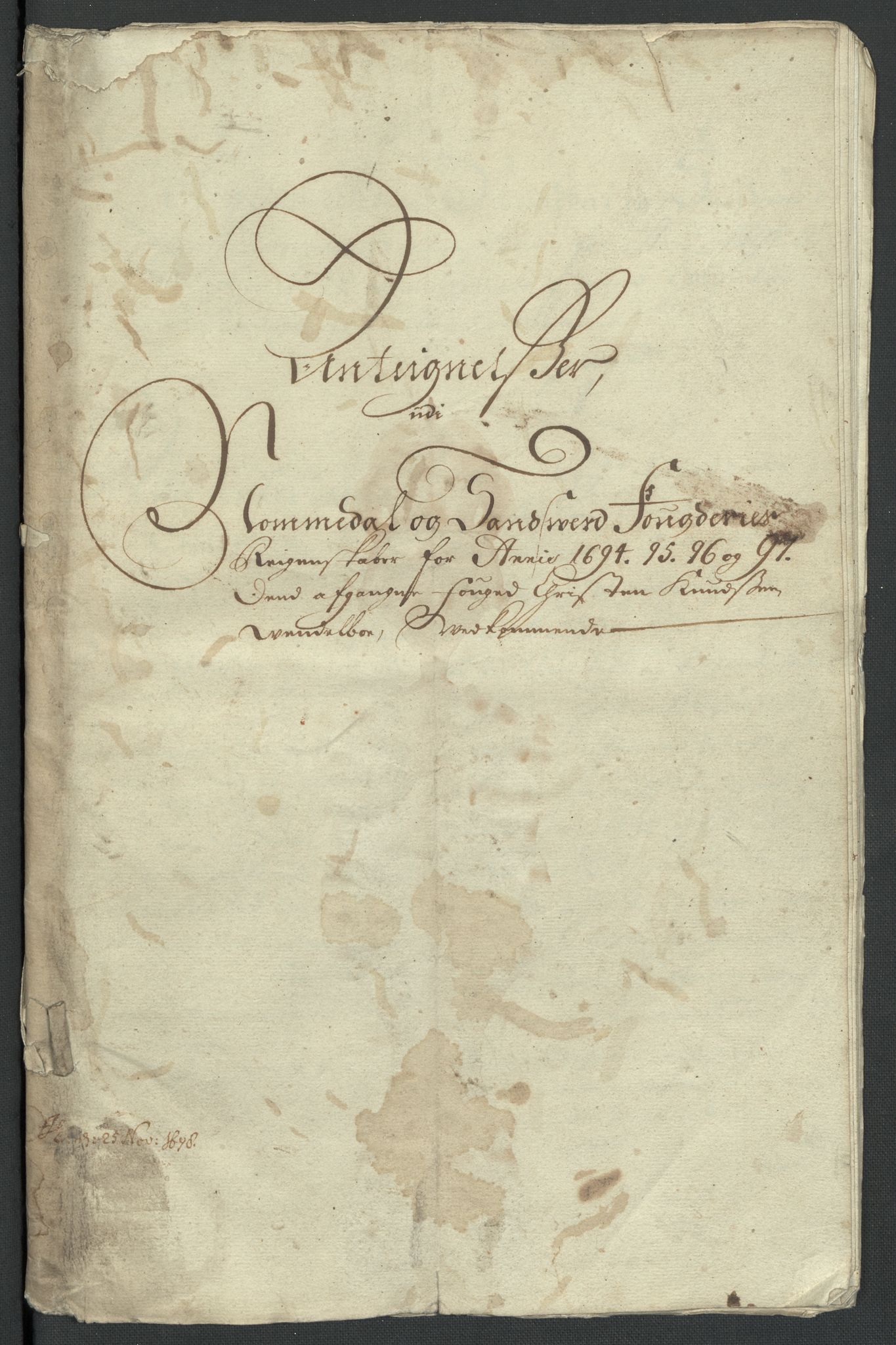 Rentekammeret inntil 1814, Reviderte regnskaper, Fogderegnskap, RA/EA-4092/R24/L1576: Fogderegnskap Numedal og Sandsvær, 1696-1697, p. 377