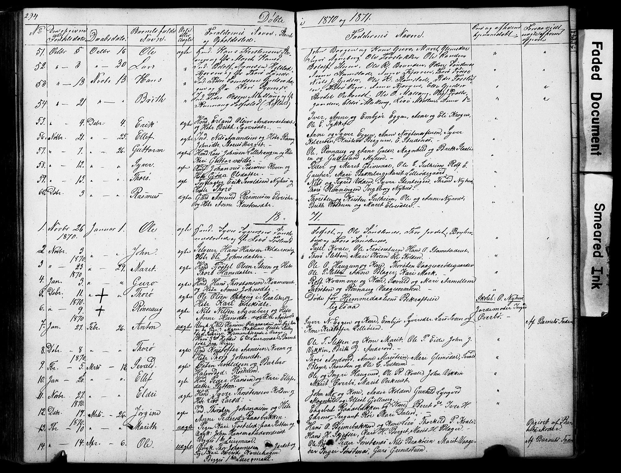 Lom prestekontor, SAH/PREST-070/L/L0012: Parish register (copy) no. 12, 1845-1873, p. 294-295
