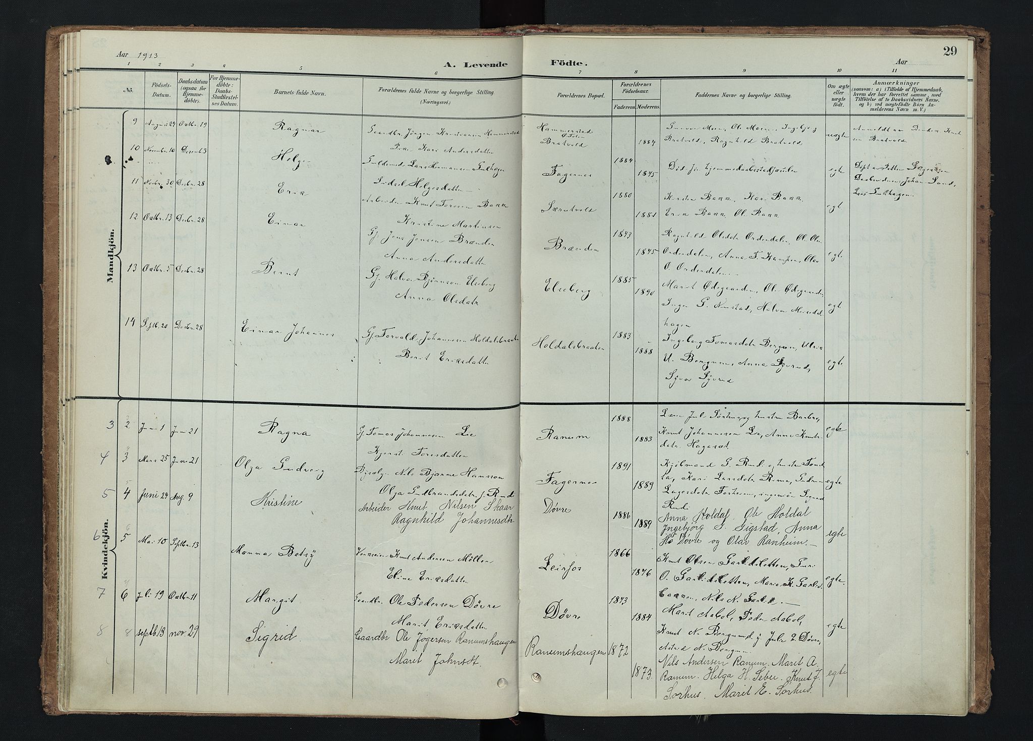 Nord-Aurdal prestekontor, SAH/PREST-132/H/Ha/Haa/L0015: Parish register (official) no. 15, 1896-1914, p. 29