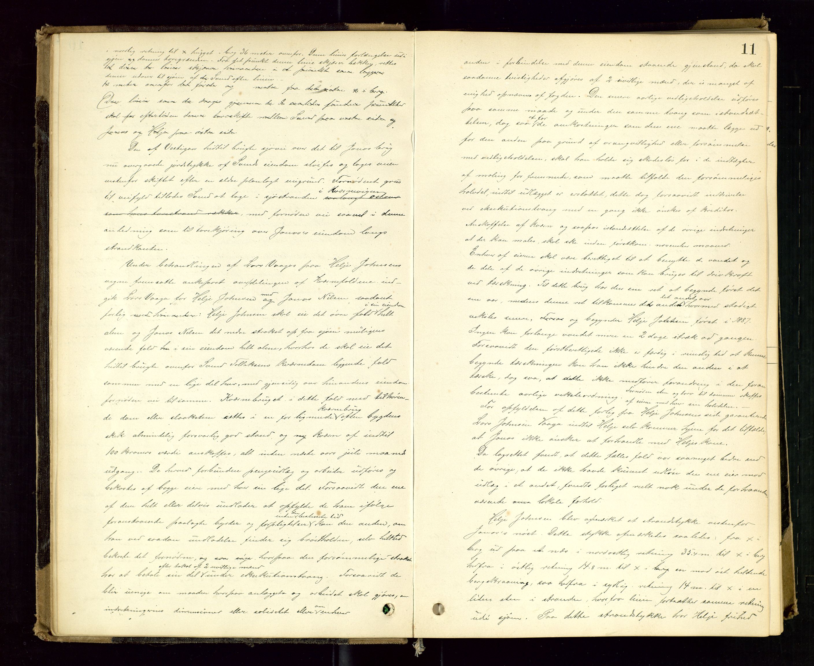 Rogaland jordskifterett, AV/SAST-A-102426/Oa/L0050: Forhandlingsprotokoll, 1884-1894, p. 11