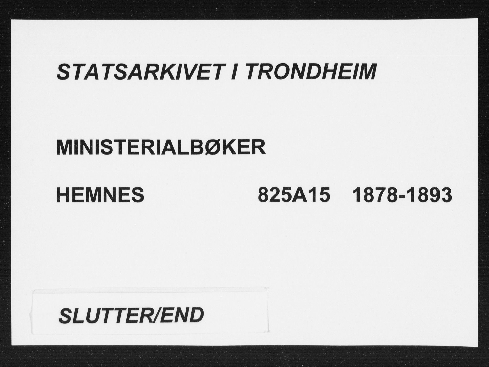 Ministerialprotokoller, klokkerbøker og fødselsregistre - Nordland, AV/SAT-A-1459/825/L0361: Parish register (official) no. 825A15, 1878-1893