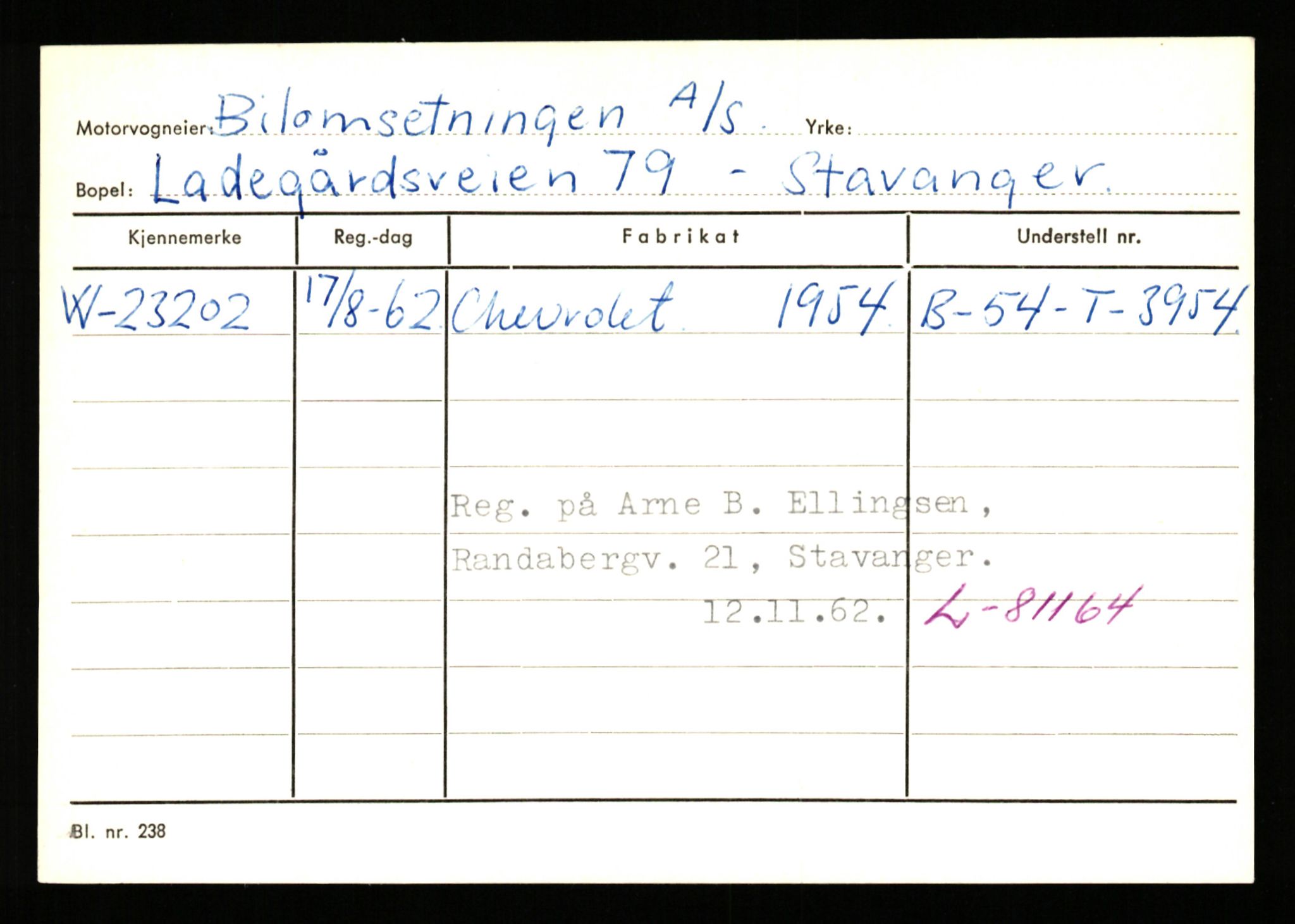 Stavanger trafikkstasjon, AV/SAST-A-101942/0/G/L0005: Registreringsnummer: 23000 - 34245, 1930-1971, p. 73