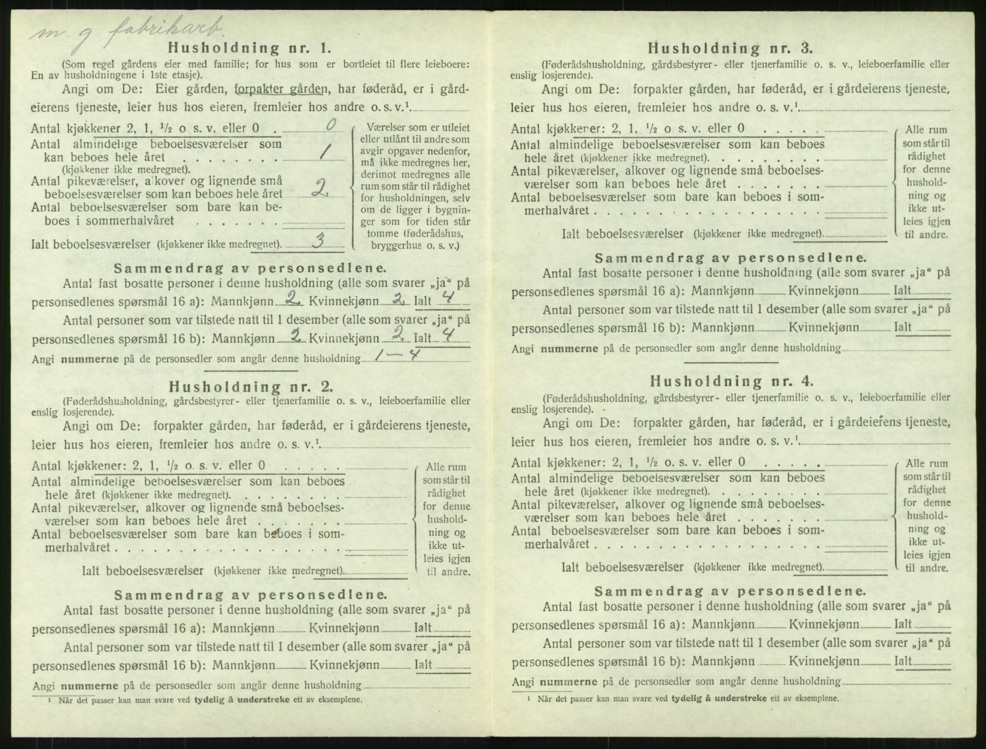 SAT, 1920 census for Surnadal, 1920, p. 708