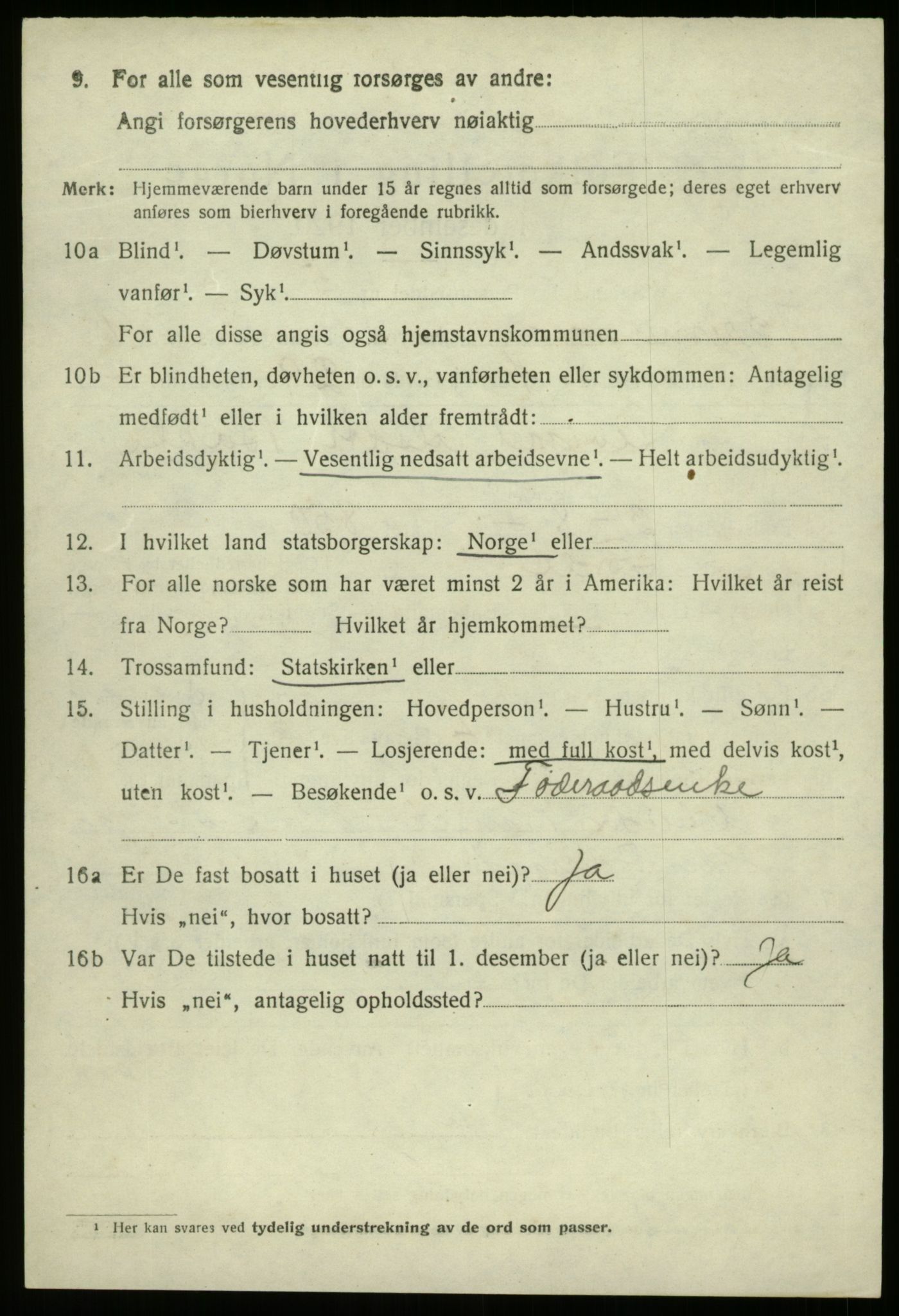 SAB, 1920 census for Bremanger, 1920, p. 5135