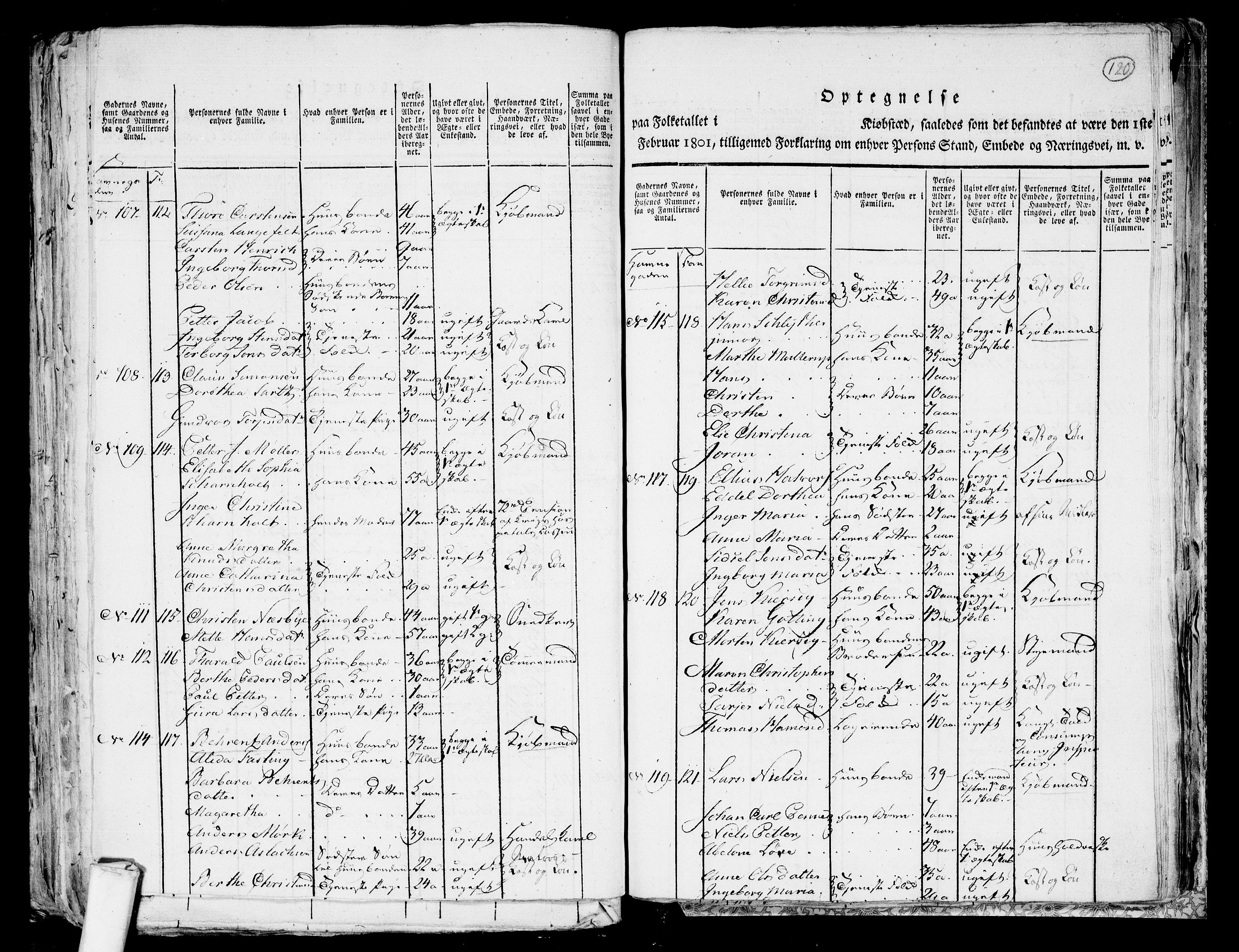 RA, 1801 census for 0901P Risør, 1801, p. 119b-120a