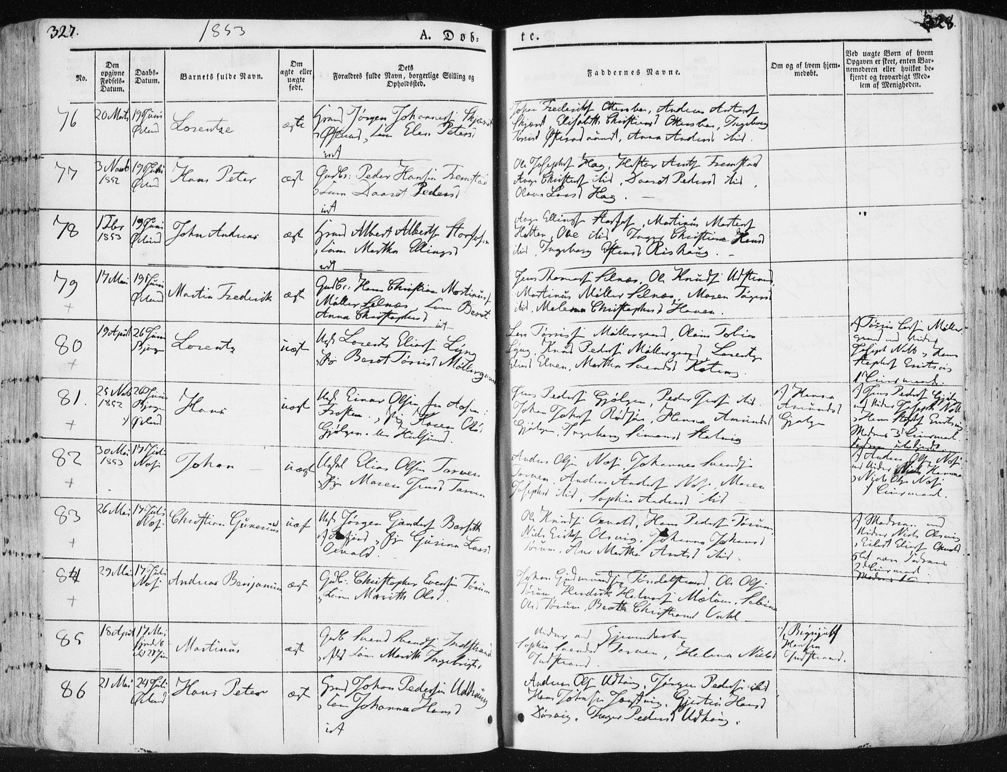 Ministerialprotokoller, klokkerbøker og fødselsregistre - Sør-Trøndelag, SAT/A-1456/659/L0736: Parish register (official) no. 659A06, 1842-1856, p. 327-328