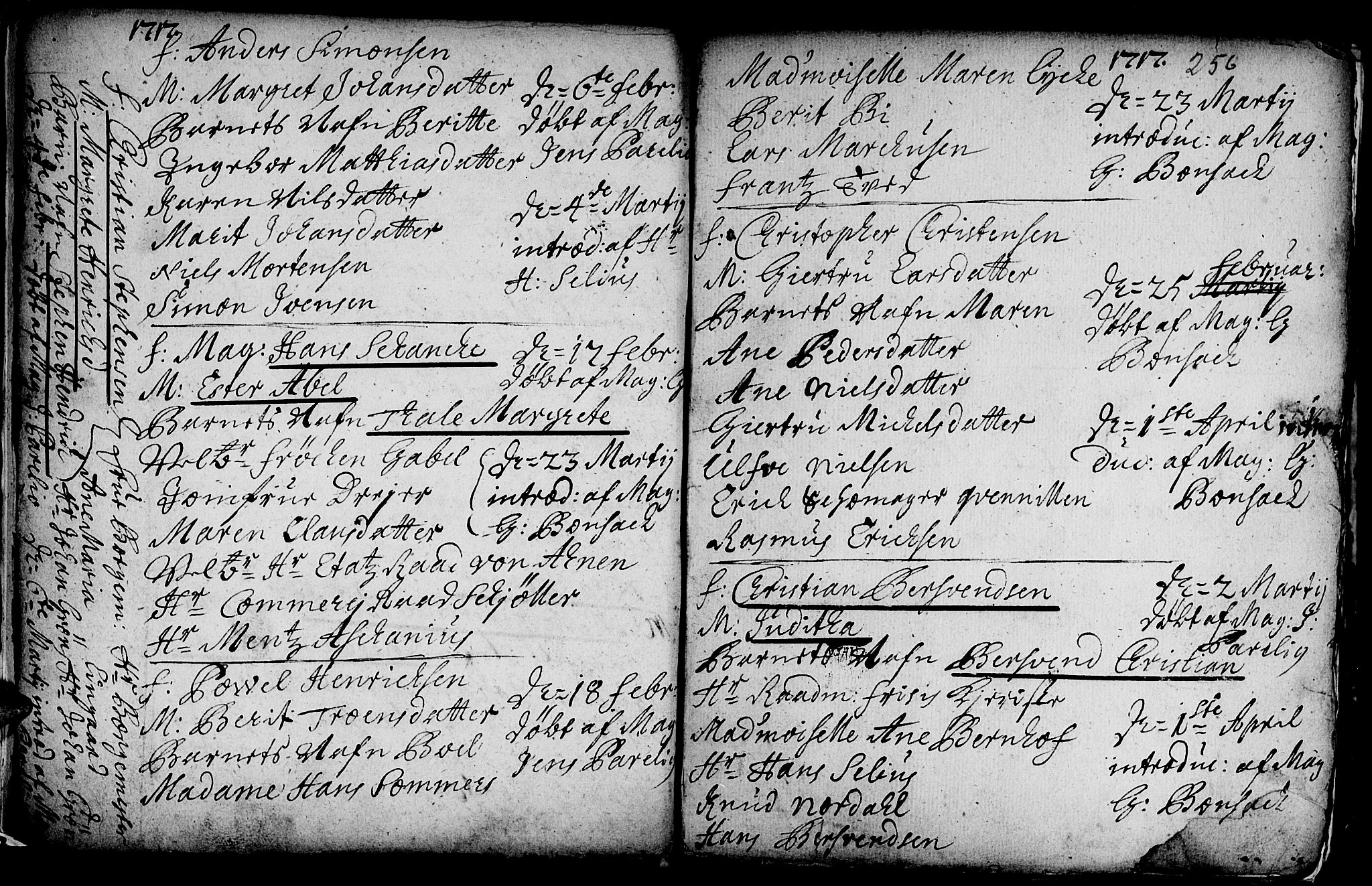 Ministerialprotokoller, klokkerbøker og fødselsregistre - Sør-Trøndelag, SAT/A-1456/601/L0035: Parish register (official) no. 601A03, 1713-1728, p. 256