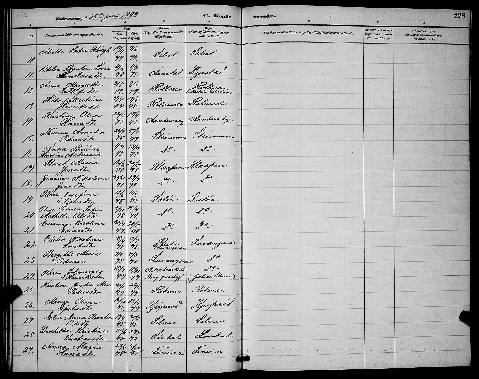 Ibestad sokneprestembete, SATØ/S-0077/H/Ha/Hab/L0008klokker: Parish register (copy) no. 8, 1890-1903, p. 228