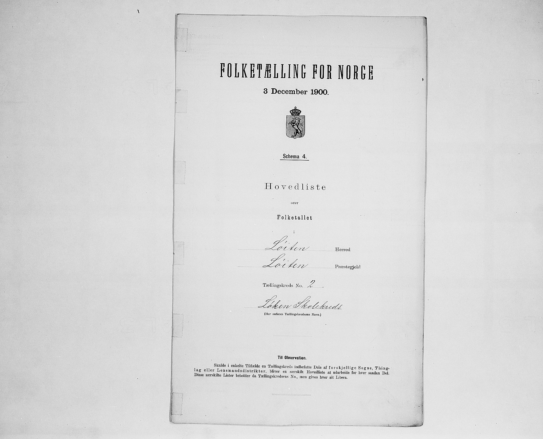 SAH, 1900 census for Løten, 1900, p. 20