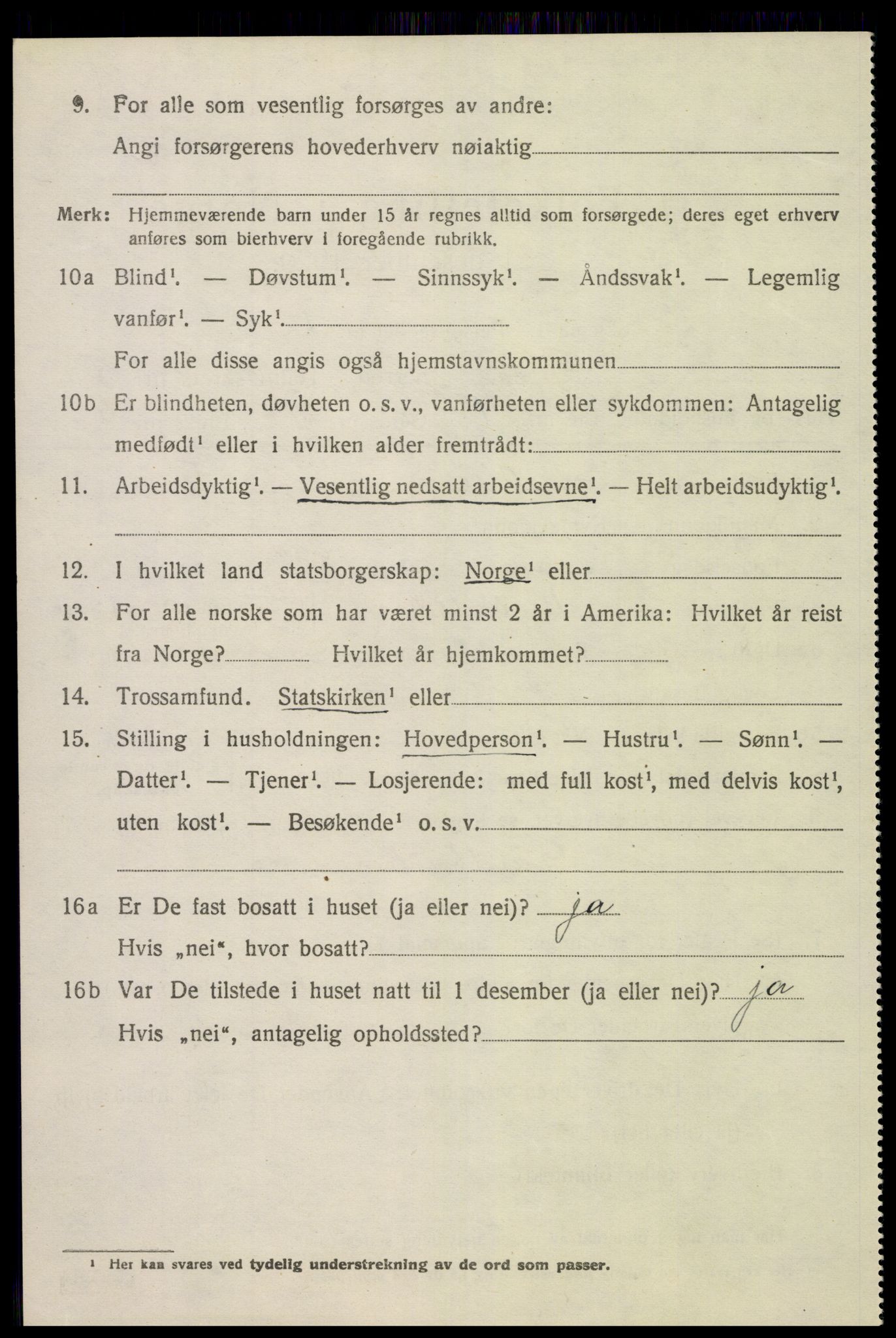 SAK, 1920 census for Dypvåg, 1920, p. 5734