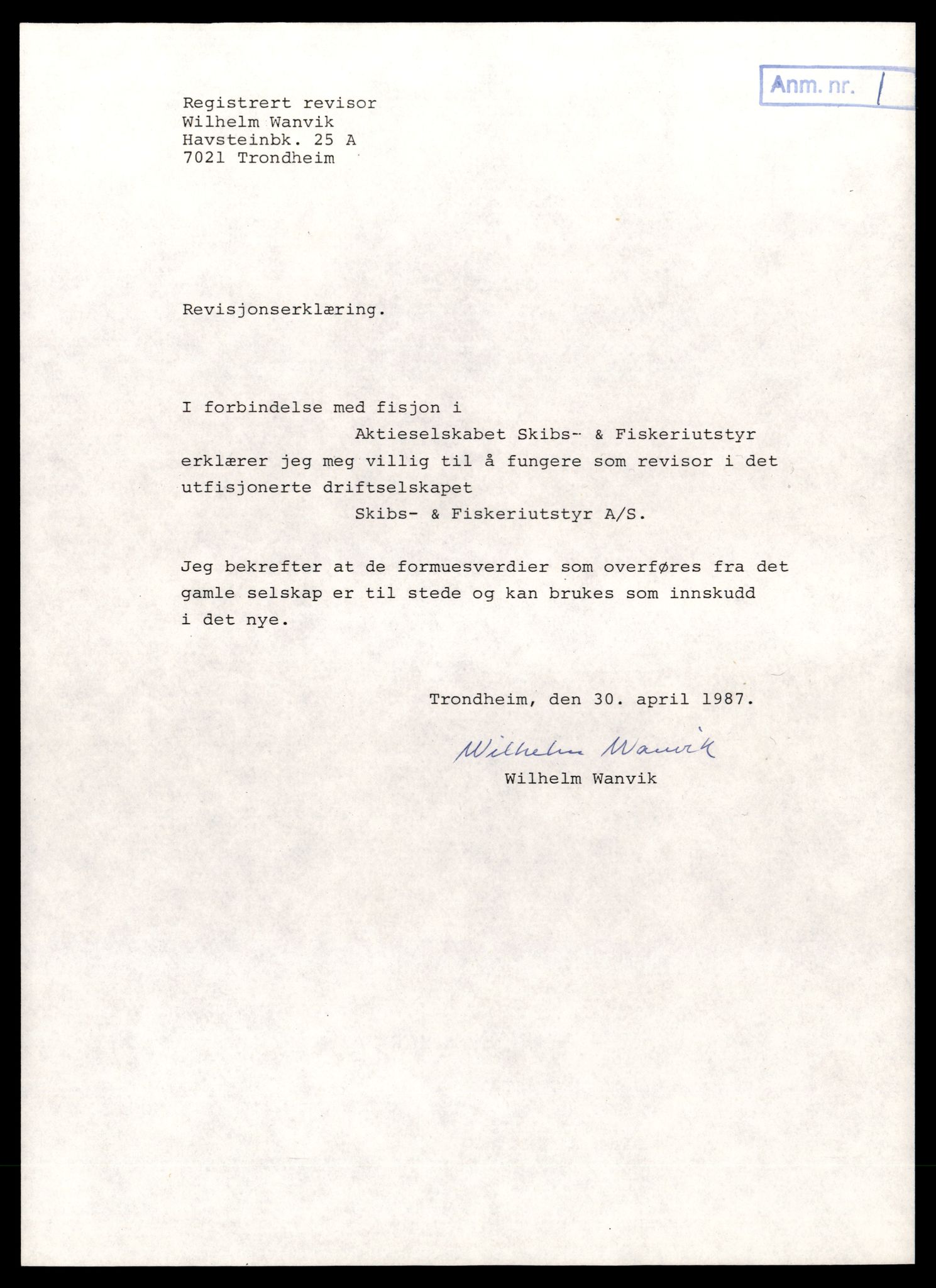 Trondheim byfogd, AV/SAT-A-0003/2/J/Jd/Jdd/L0049: Aksjeselskap, Ski-Smi, 1944-1990, p. 21