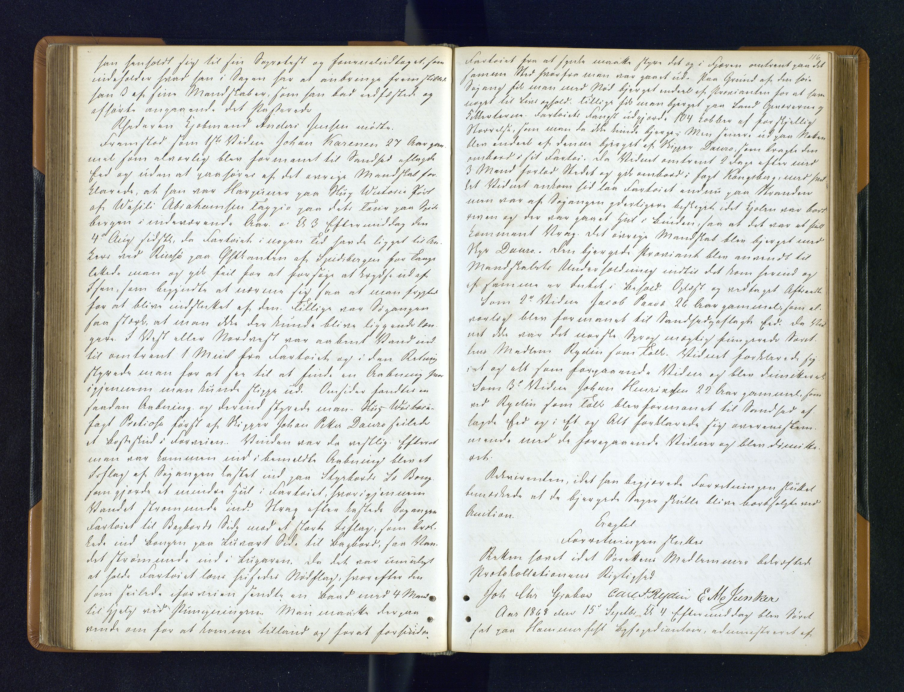Byfogden i Hammerfest, AV/SATØ-S-0064/G/L0117: Ekstrarettsprotokoll, 1867-1870, p. 116