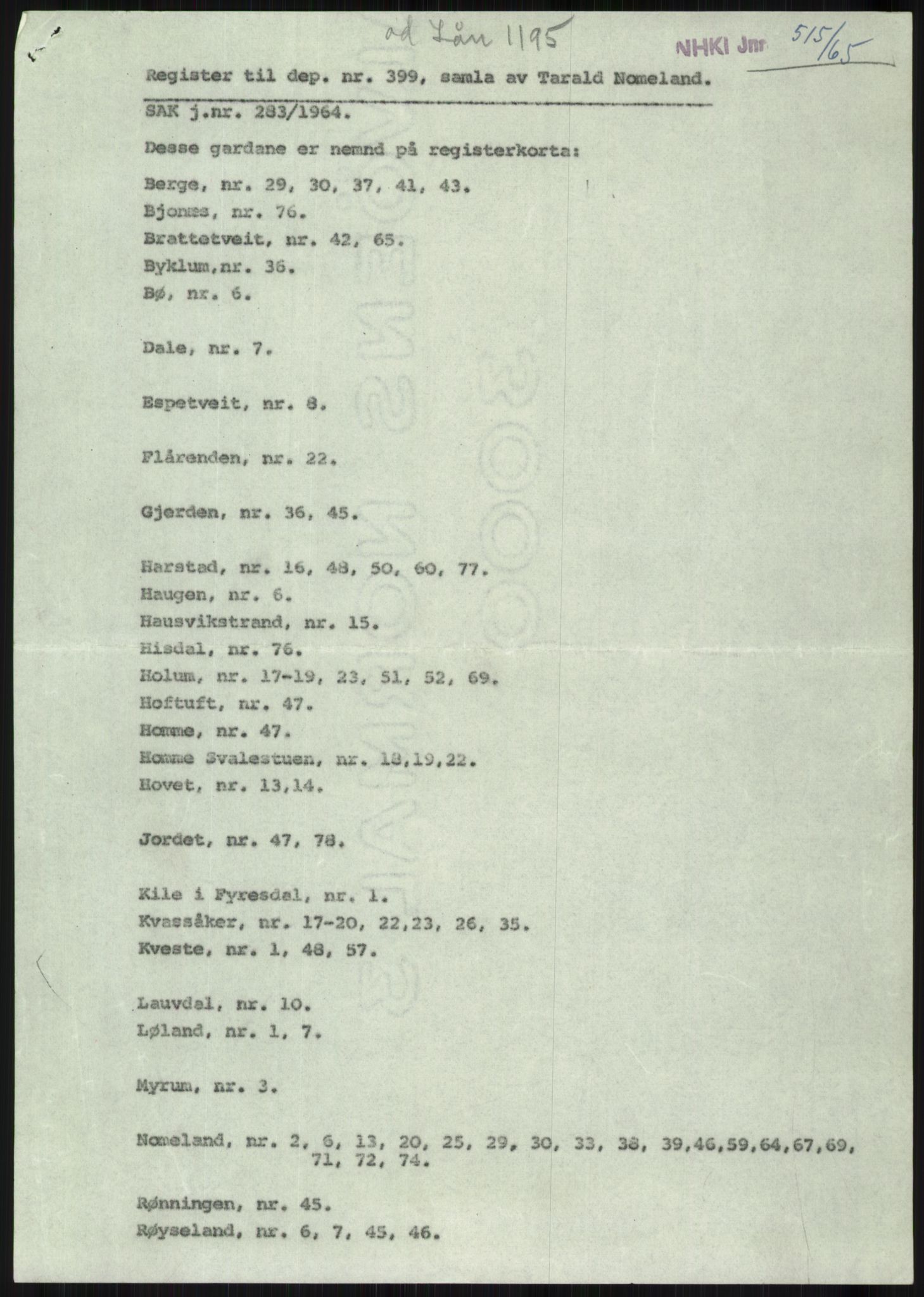 Samlinger til kildeutgivelse, Diplomavskriftsamlingen, AV/RA-EA-4053/H/Ha, p. 2930