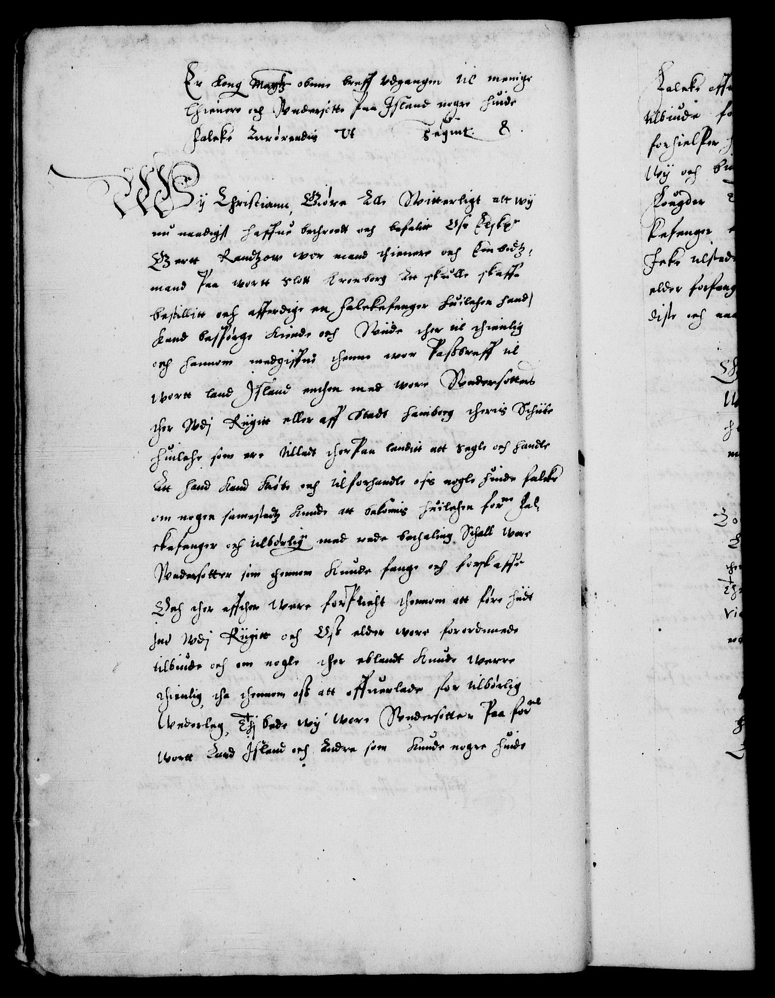 Danske Kanselli 1572-1799, RA/EA-3023/F/Fc/Fca/Fcaa/L0002: Norske registre (mikrofilm), 1588-1596, p. 33b