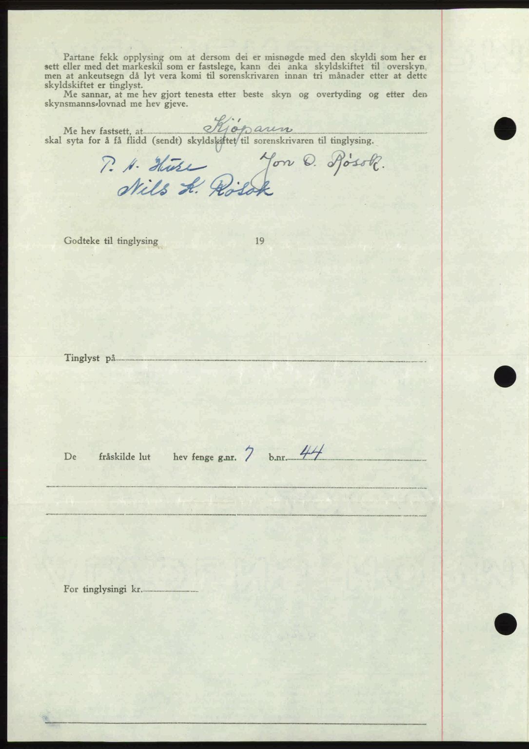 Romsdal sorenskriveri, AV/SAT-A-4149/1/2/2C: Mortgage book no. A27, 1948-1948, Diary no: : 2373/1948