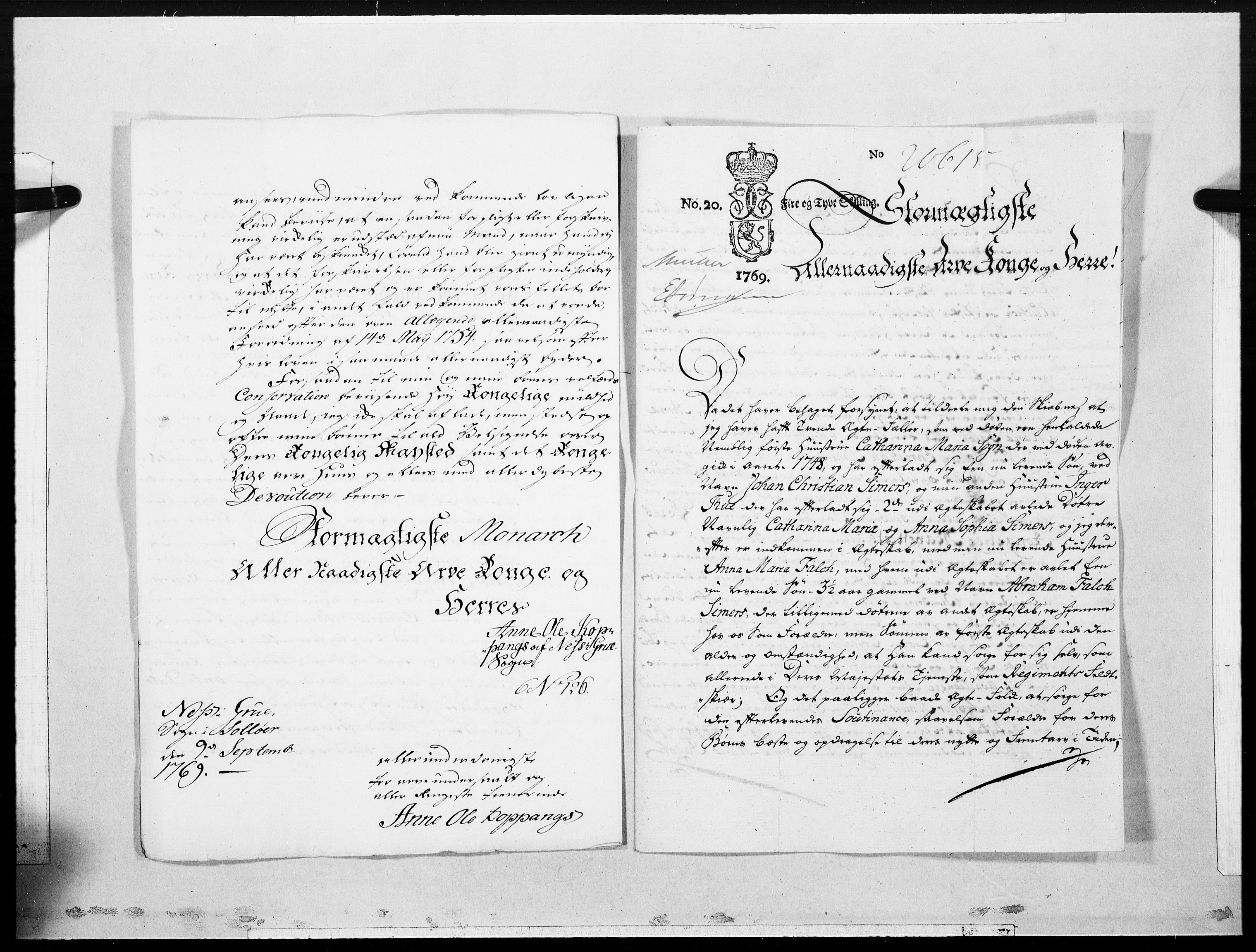 Danske Kanselli 1572-1799, AV/RA-EA-3023/F/Fc/Fcc/Fcca/L0201: Norske innlegg 1572-1799, 1770, p. 7