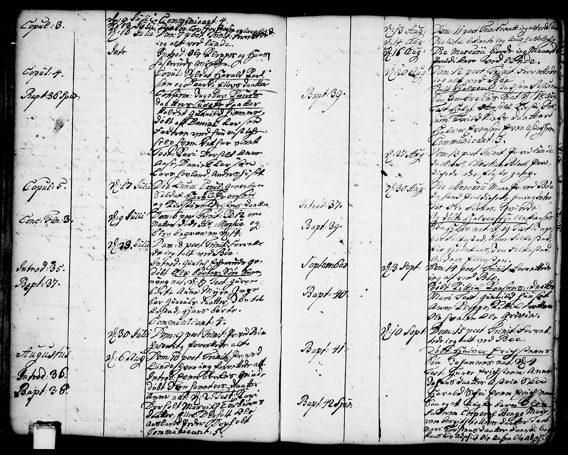 Bø kirkebøker, AV/SAKO-A-257/F/Fa/L0004: Parish register (official) no. 4, 1748-1785