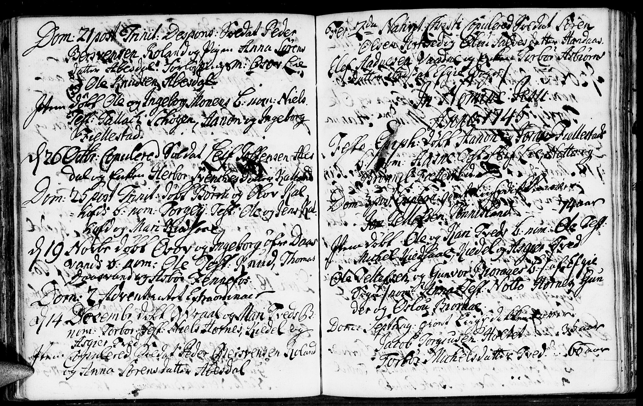 Evje sokneprestkontor, AV/SAK-1111-0008/F/Fa/Fab/L0001: Parish register (official) no. A 1, 1704-1764, p. 176-177