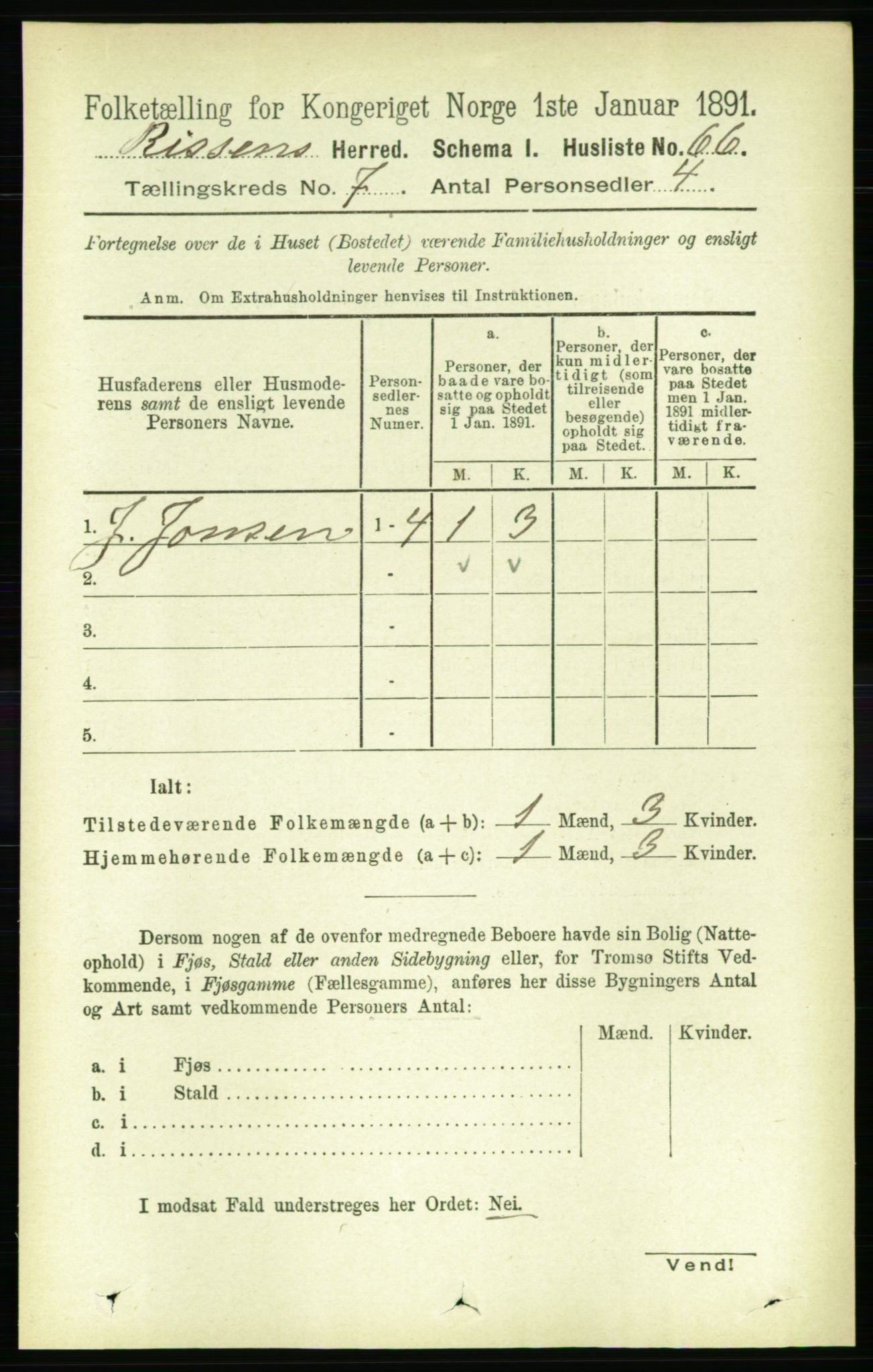 RA, 1891 census for 1624 Rissa, 1891, p. 3962