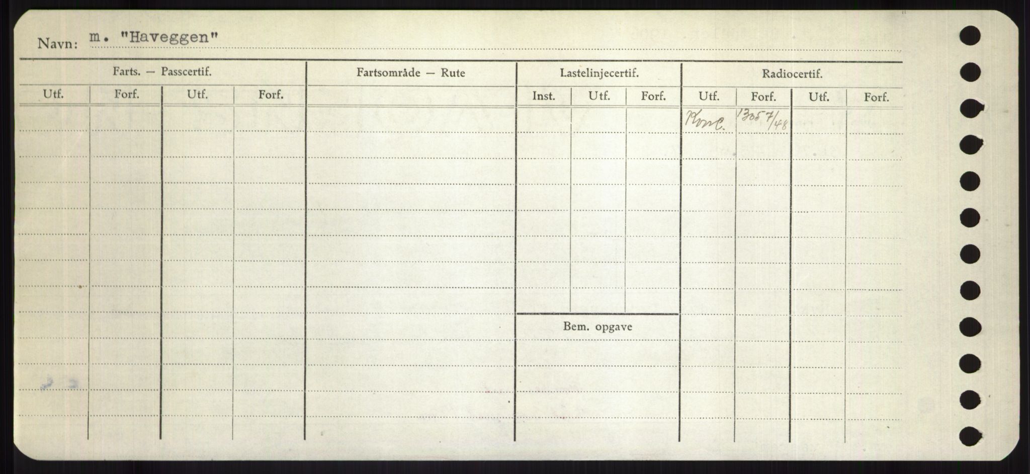 Sjøfartsdirektoratet med forløpere, Skipsmålingen, RA/S-1627/H/Hd/L0014: Fartøy, H-Havl, p. 528