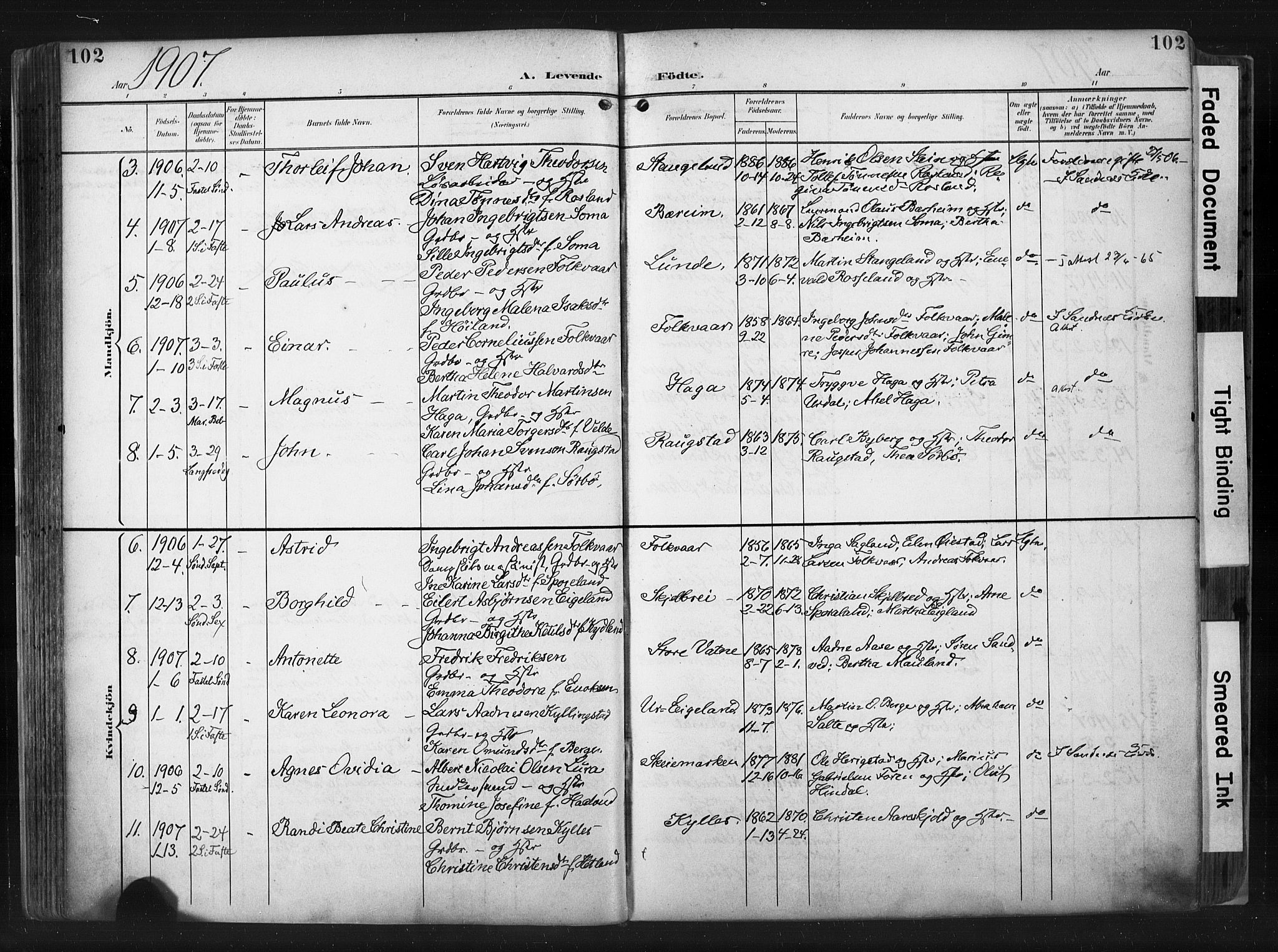 Høyland sokneprestkontor, AV/SAST-A-101799/001/30BA/L0015: Parish register (official) no. A 14, 1899-1911, p. 102