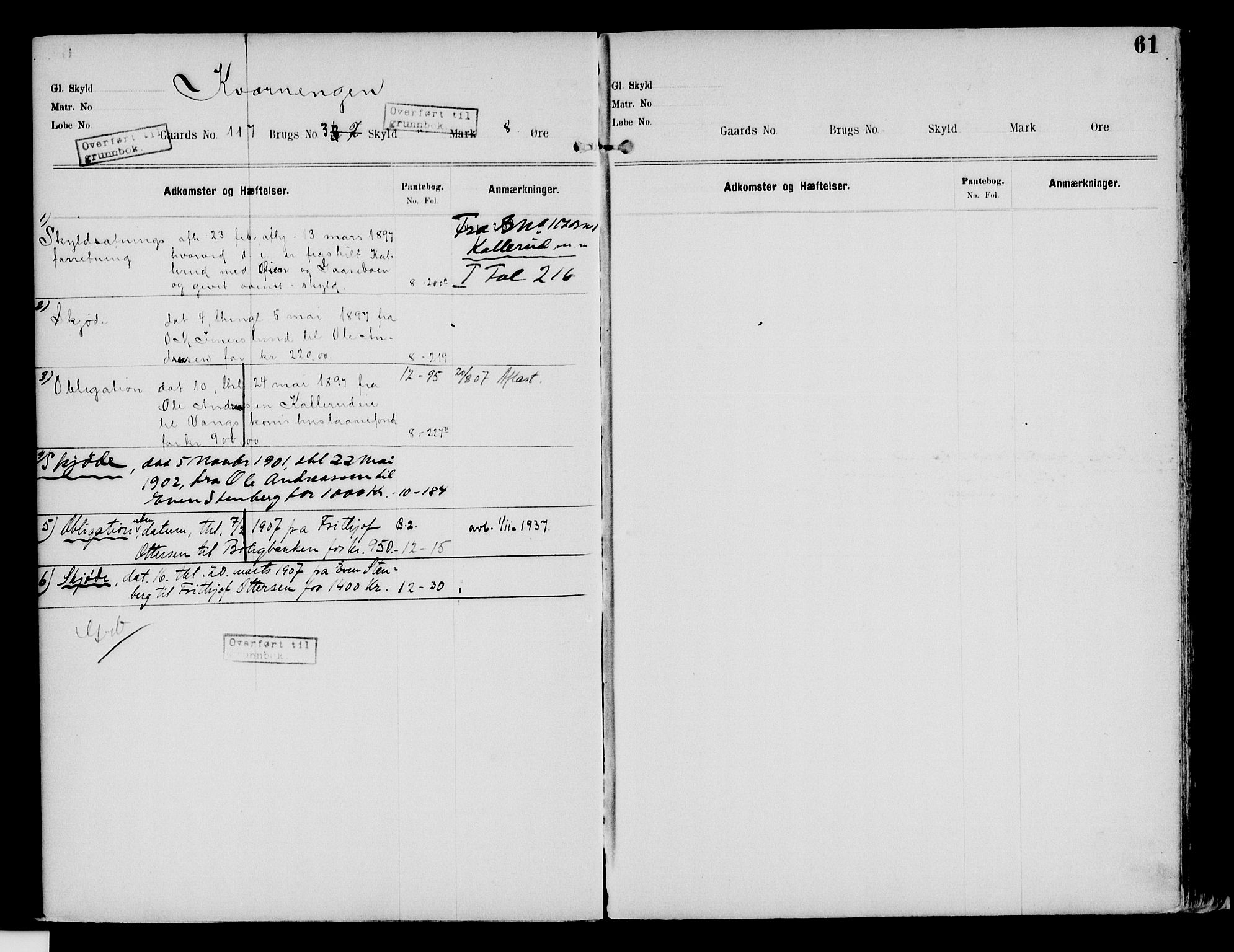 Nord-Hedmark sorenskriveri, SAH/TING-012/H/Ha/Had/Hade/L0002: Mortgage register no. 4.2, 1893-1940, p. 61