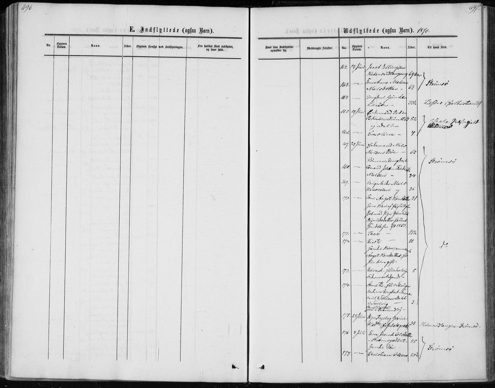 Skoger kirkebøker, AV/SAKO-A-59/F/Fa/L0004: Parish register (official) no. I 4, 1862-1872, p. 696-697