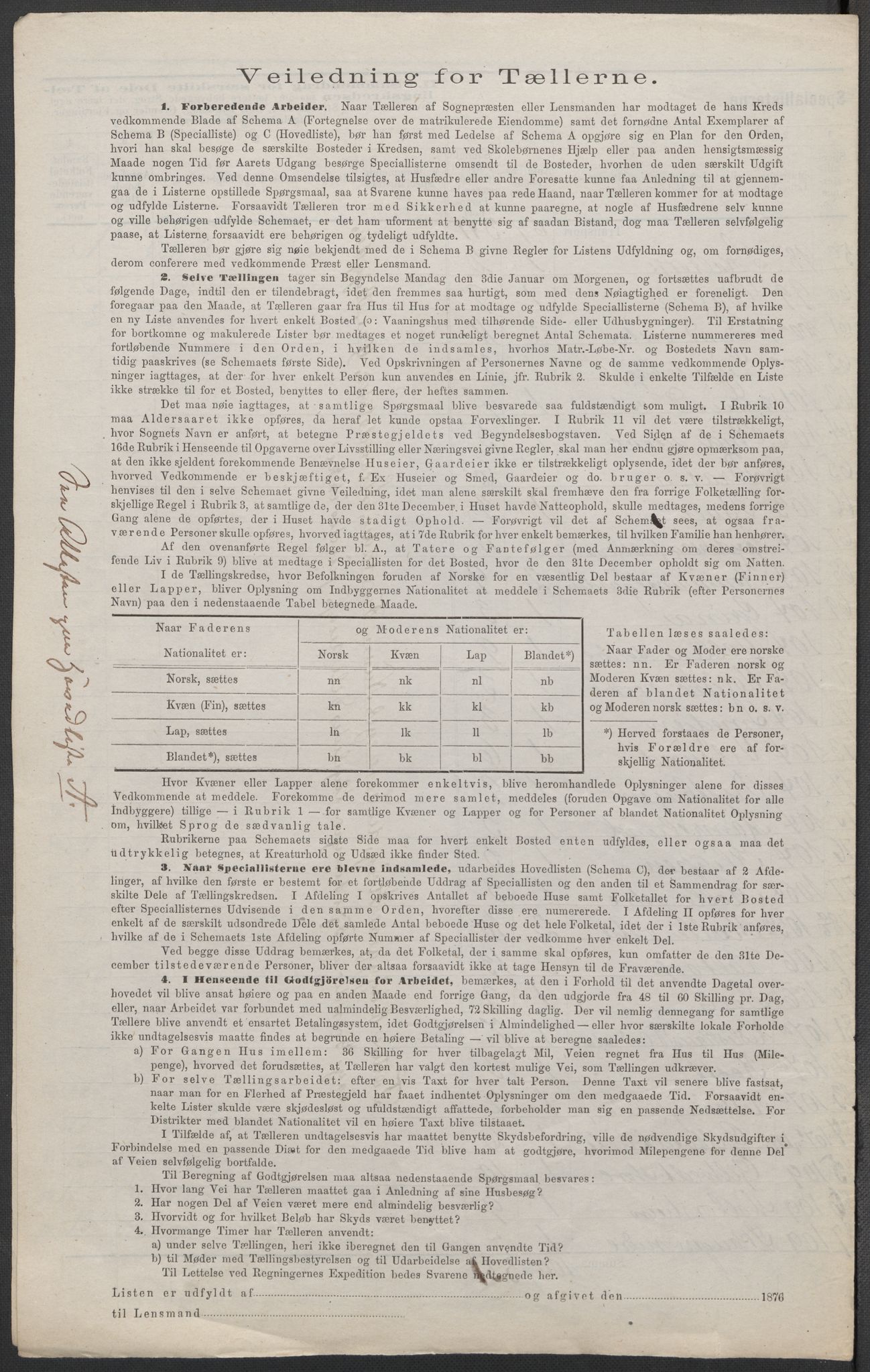 RA, 1875 census for 0123P Spydeberg, 1875, p. 3