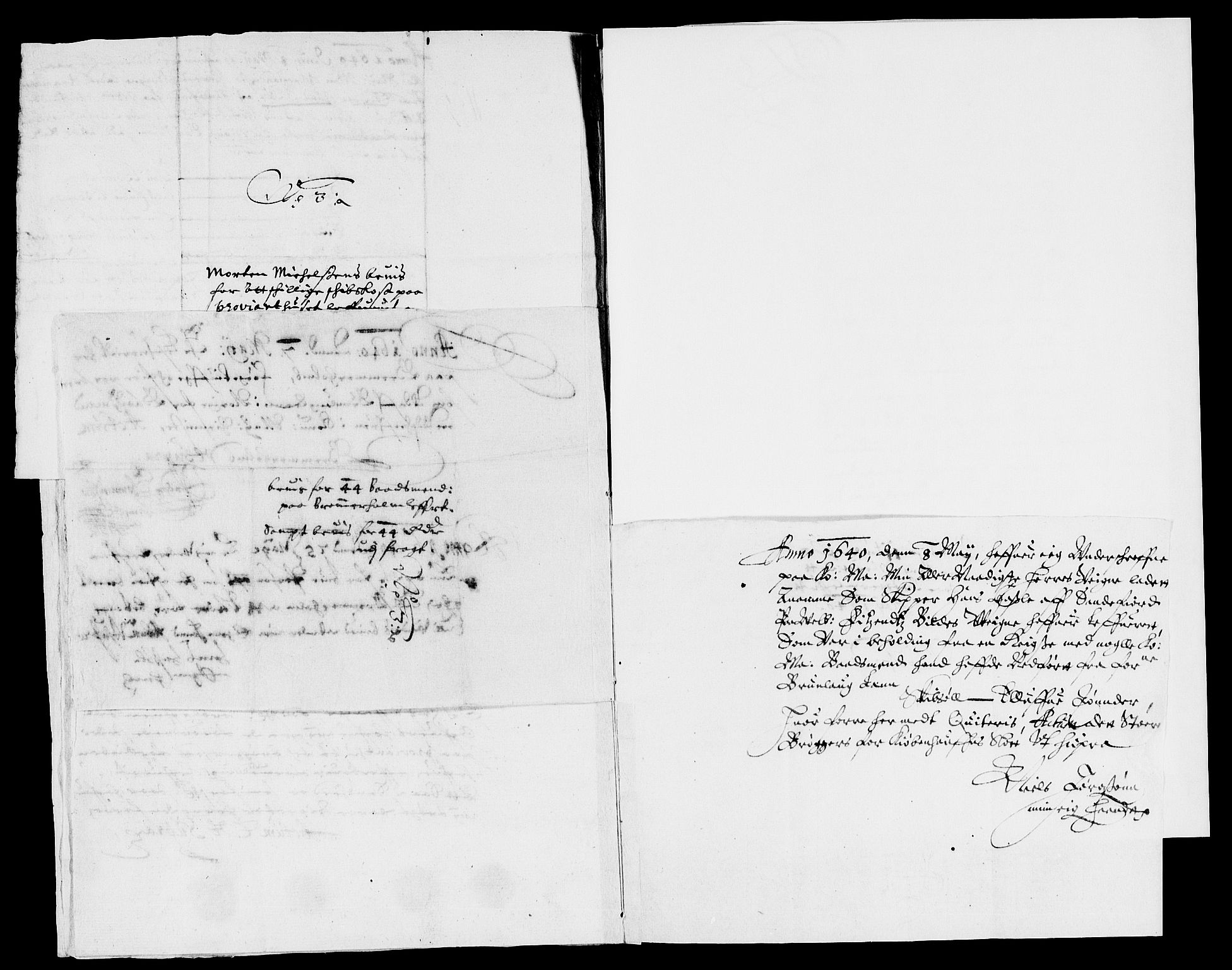 Rentekammeret inntil 1814, Reviderte regnskaper, Lensregnskaper, AV/RA-EA-5023/R/Rb/Rbl/L0007: Brunla len, 1637-1641