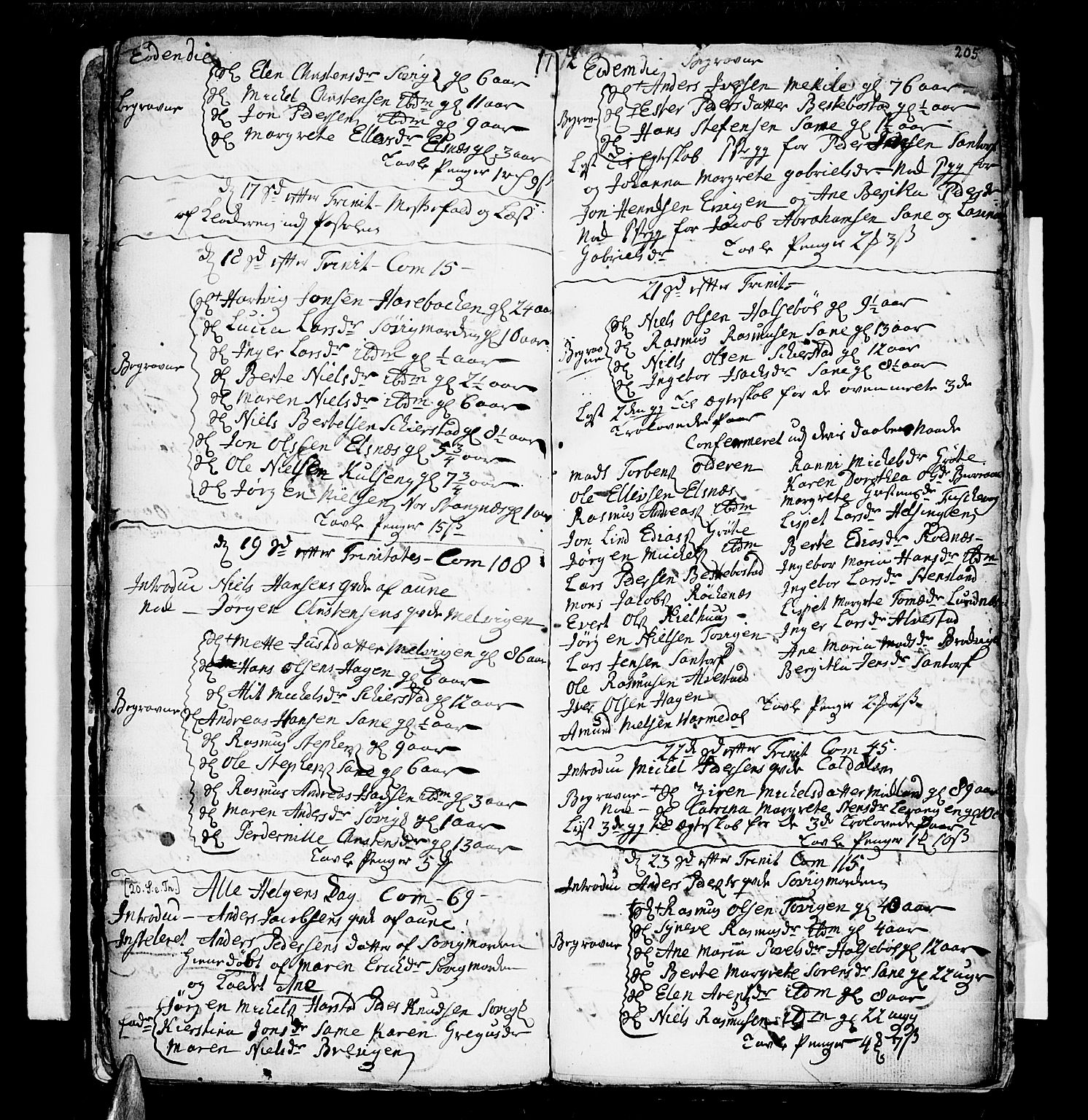 Trondenes sokneprestkontor, AV/SATØ-S-1319/H/Ha/L0001kirke: Parish register (official) no. 1, 1744-1777, p. 205