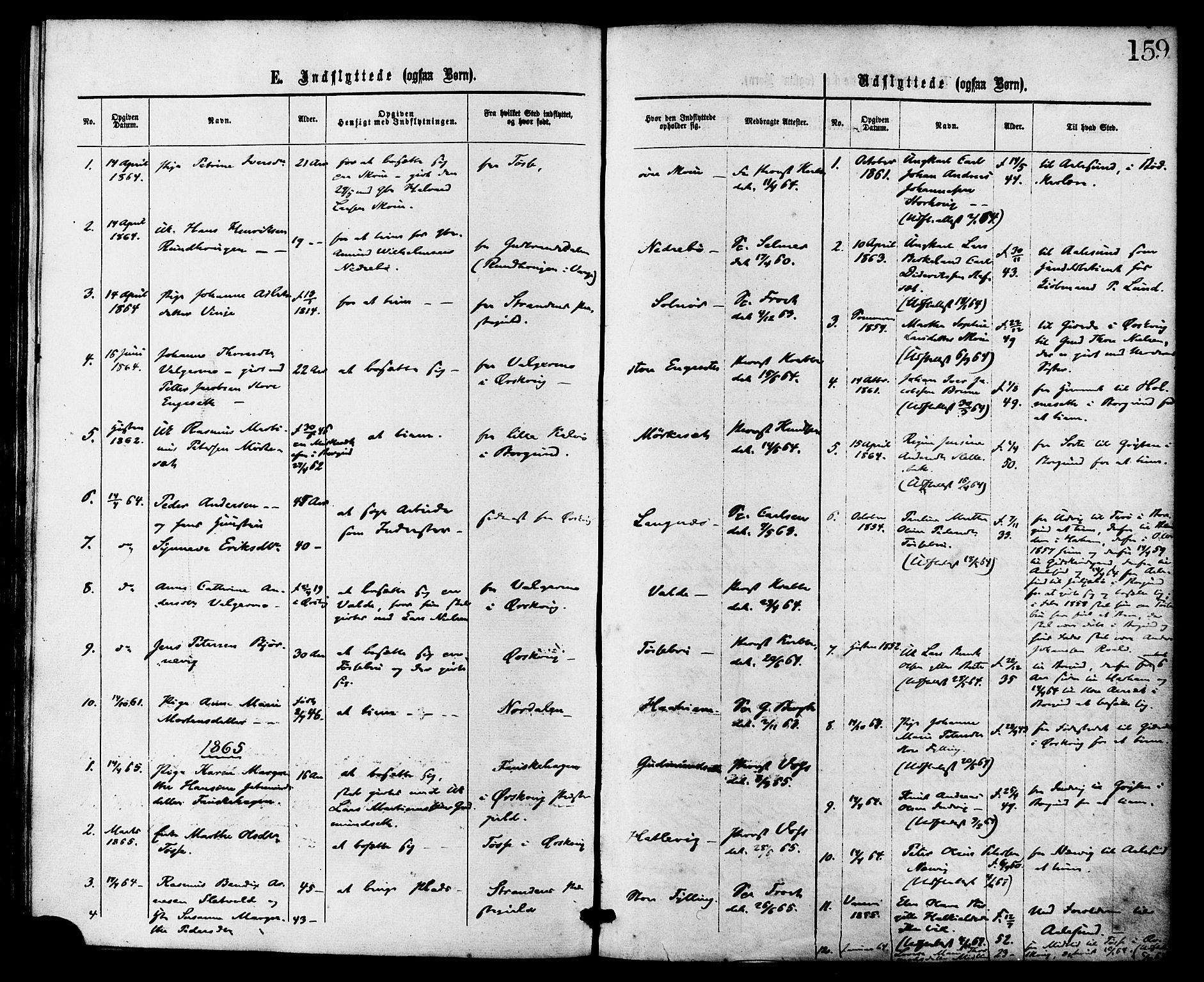 Ministerialprotokoller, klokkerbøker og fødselsregistre - Møre og Romsdal, SAT/A-1454/524/L0355: Parish register (official) no. 524A07, 1864-1879, p. 159