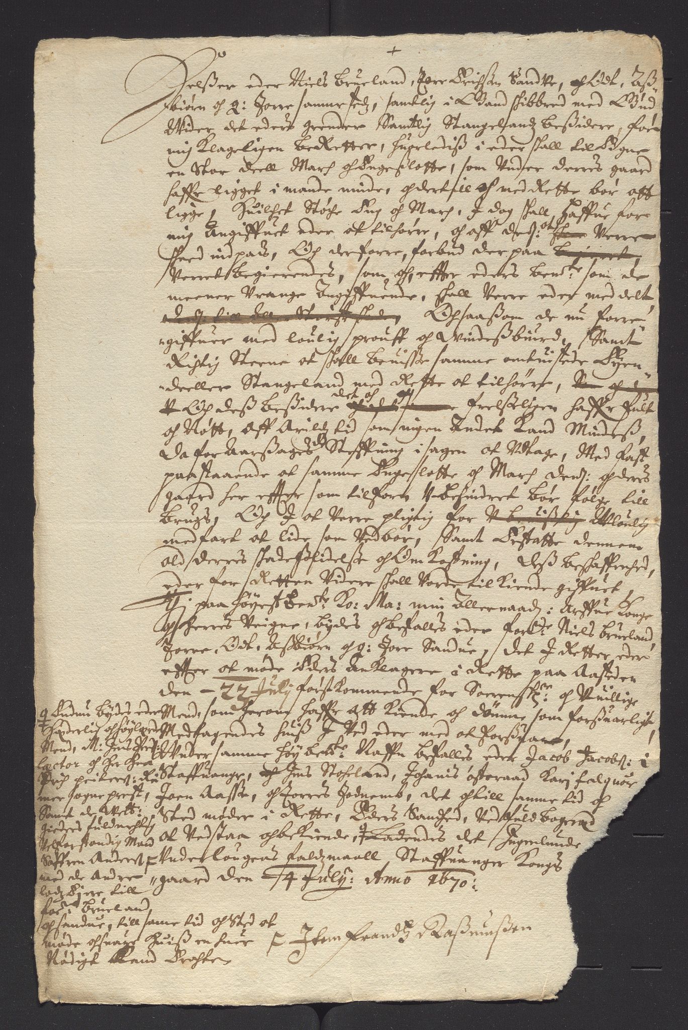 Stavanger len, AV/SAST-A-101870/Ob/L0041: Diverse, 1667-1670, p. 330