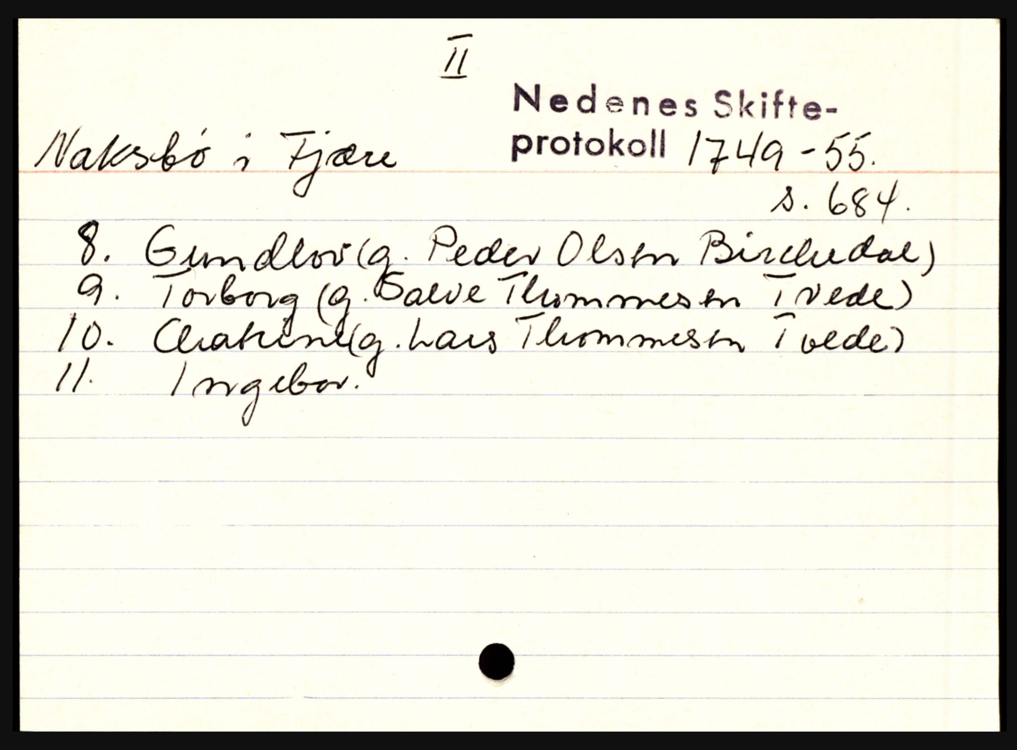 Nedenes sorenskriveri før 1824, AV/SAK-1221-0007/H, p. 21065