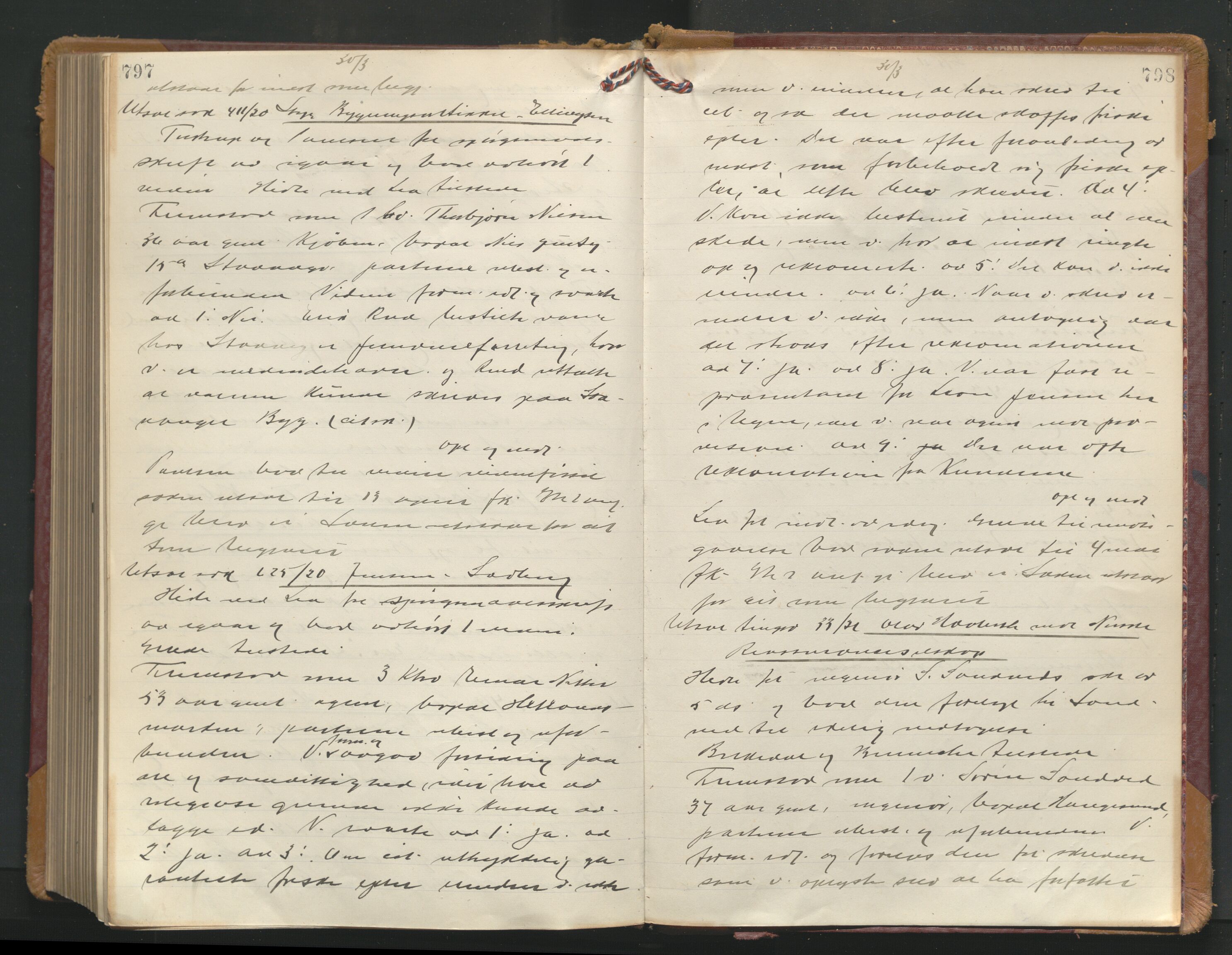 Stavanger byrett, AV/SAST-A-100455/001/3/320/3201BA/L0001: Bytingprotokoll, 1920-1921, p. 797-798