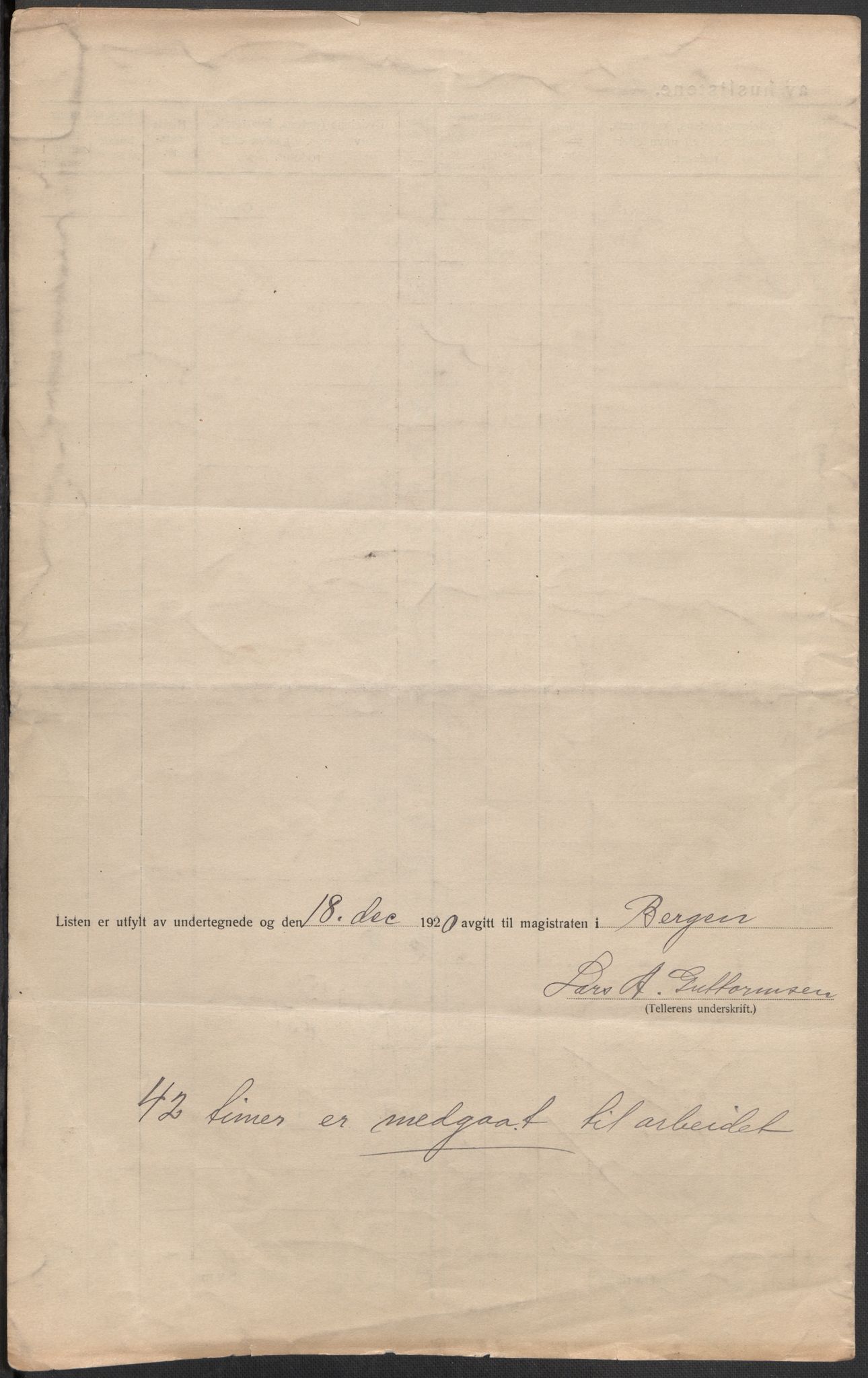 SAB, 1920 census for Bergen, 1920, p. 478