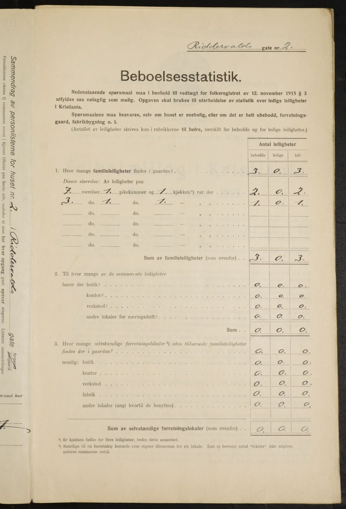 OBA, Municipal Census 1916 for Kristiania, 1916, p. 85180