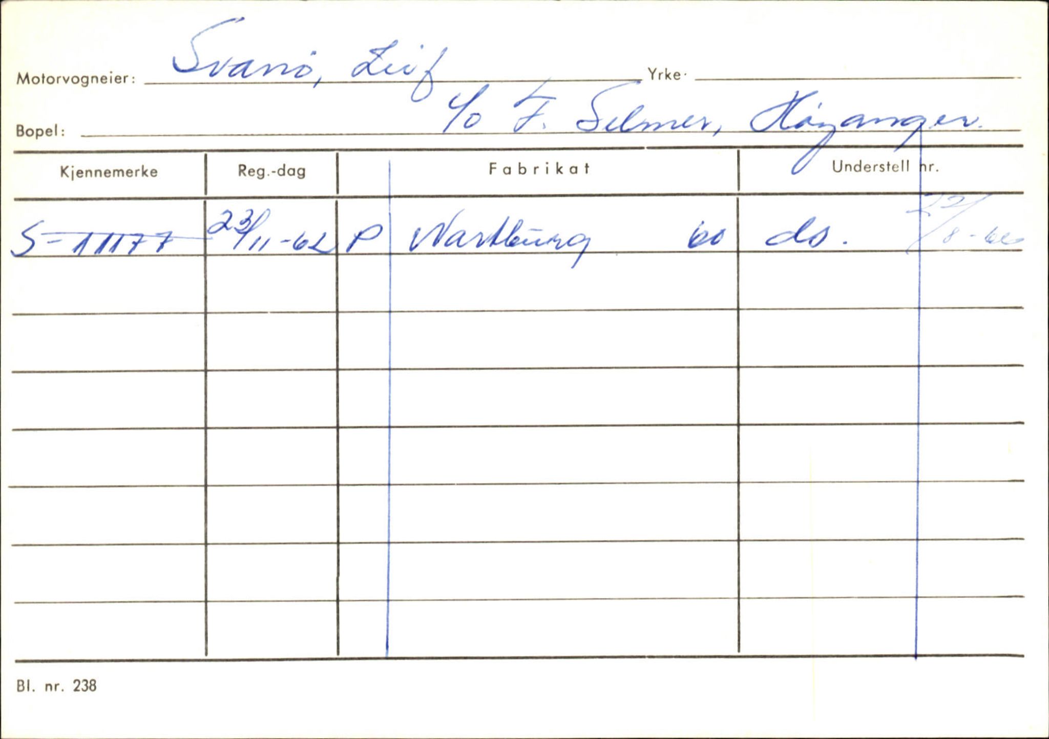 Statens vegvesen, Sogn og Fjordane vegkontor, SAB/A-5301/4/F/L0131: Eigarregister Høyanger P-Å. Stryn S-Å, 1945-1975, p. 448