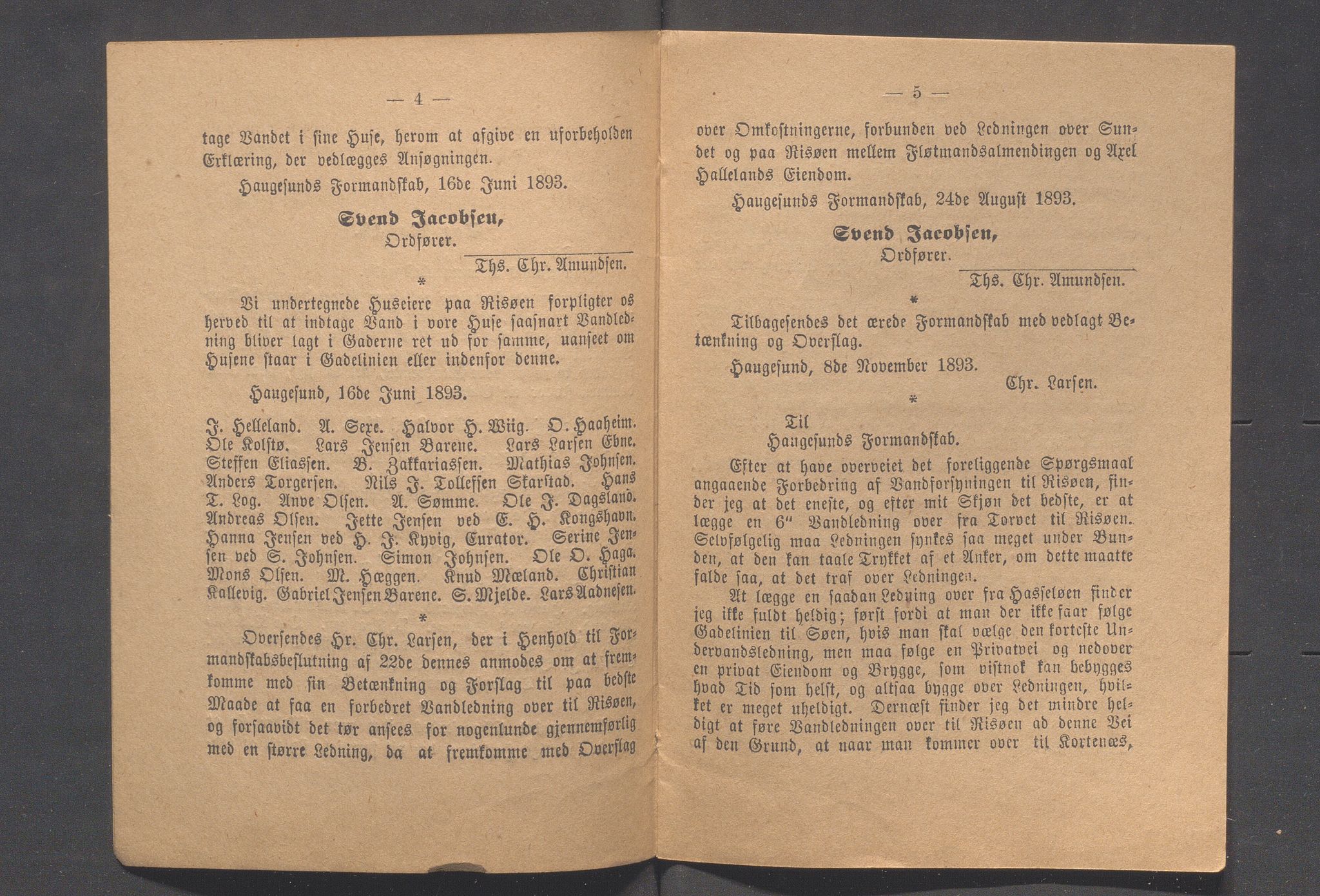 Haugesund kommune - Formannskapet og Bystyret, IKAR/A-740/A/Abb/L0001: Bystyreforhandlinger, 1889-1907, p. 151