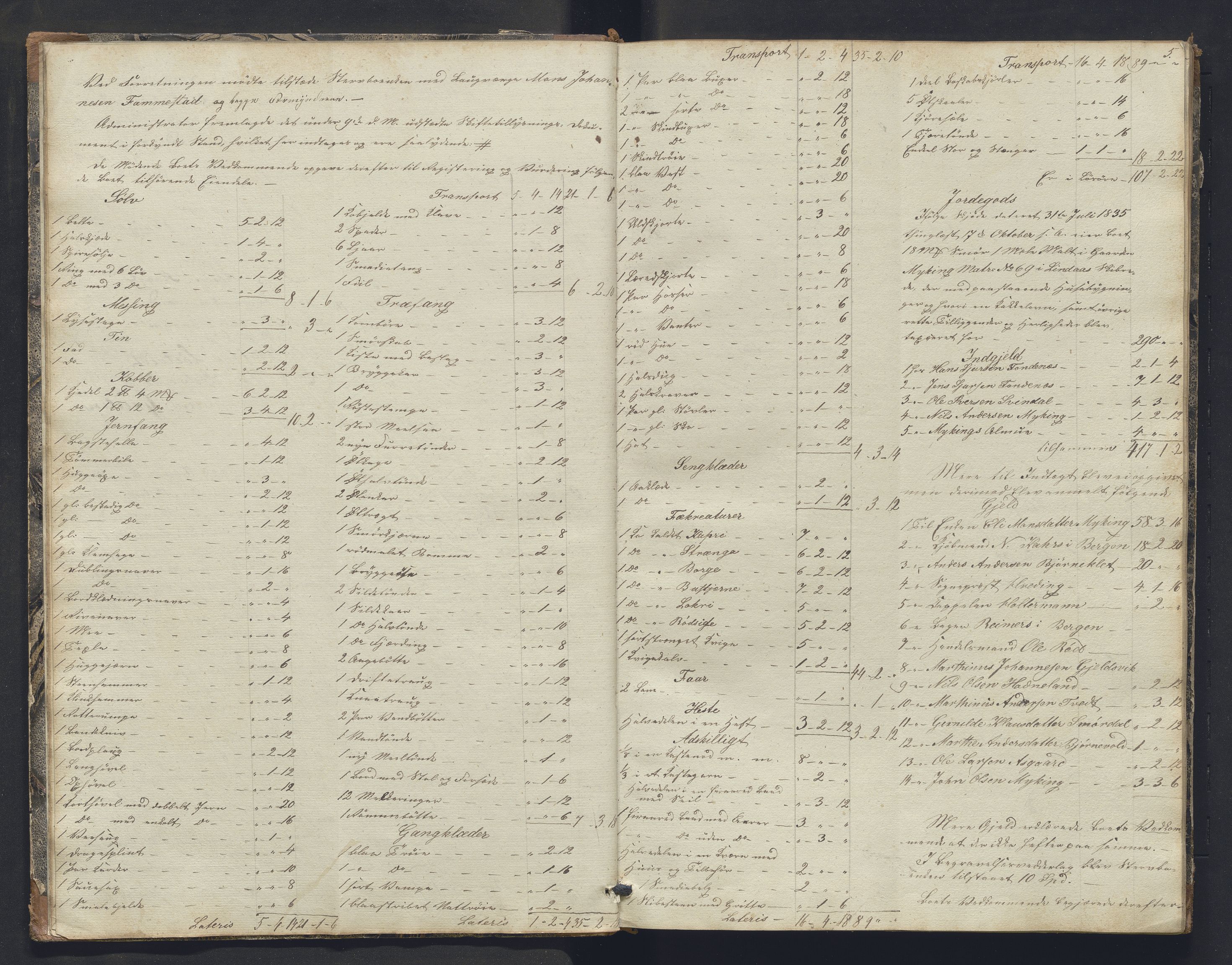 Nordhordland sorenskrivar, SAB/A-2901/1/H/Hb/L0016: Registreringsprotokollar, 1850-1854, p. 5
