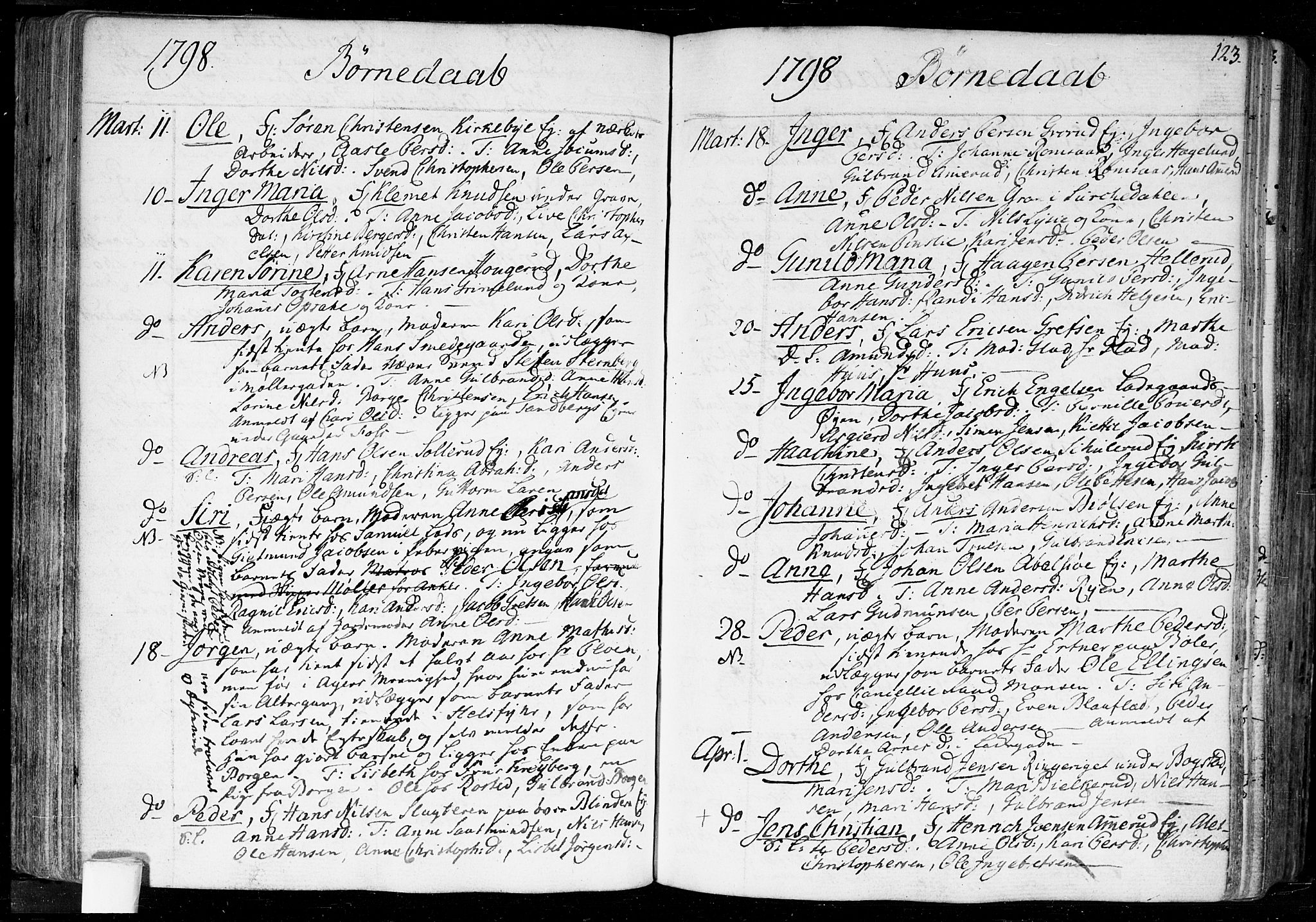 Aker prestekontor kirkebøker, SAO/A-10861/F/L0010: Parish register (official) no. 10, 1786-1809, p. 123