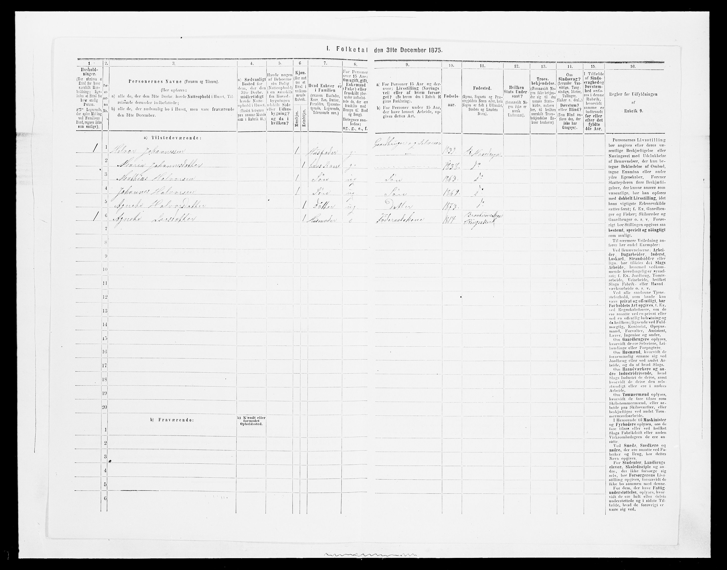 SAH, 1875 census for 0412P Ringsaker, 1875, p. 1848