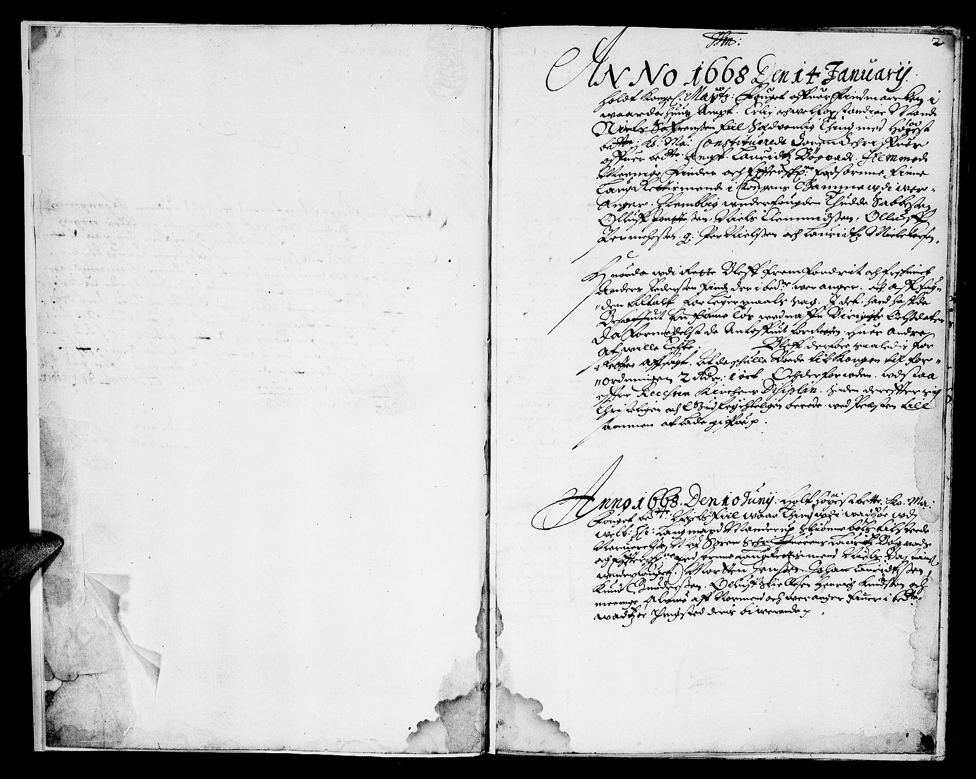 Finnmark sorenskriveri, AV/SATØ-S-0053/F/Fa/L0012: Justisprotokoller, 1668-1671, p. 1b-2a