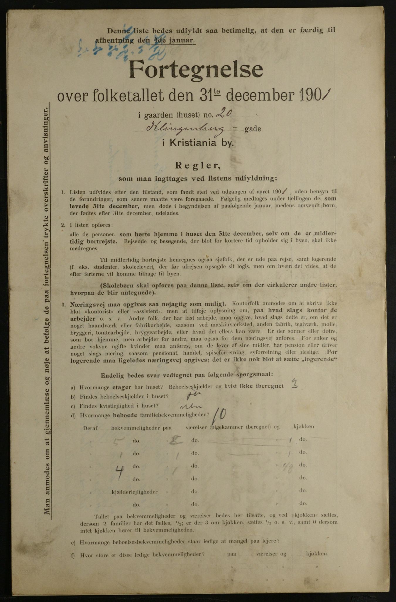 OBA, Municipal Census 1901 for Kristiania, 1901, p. 8050