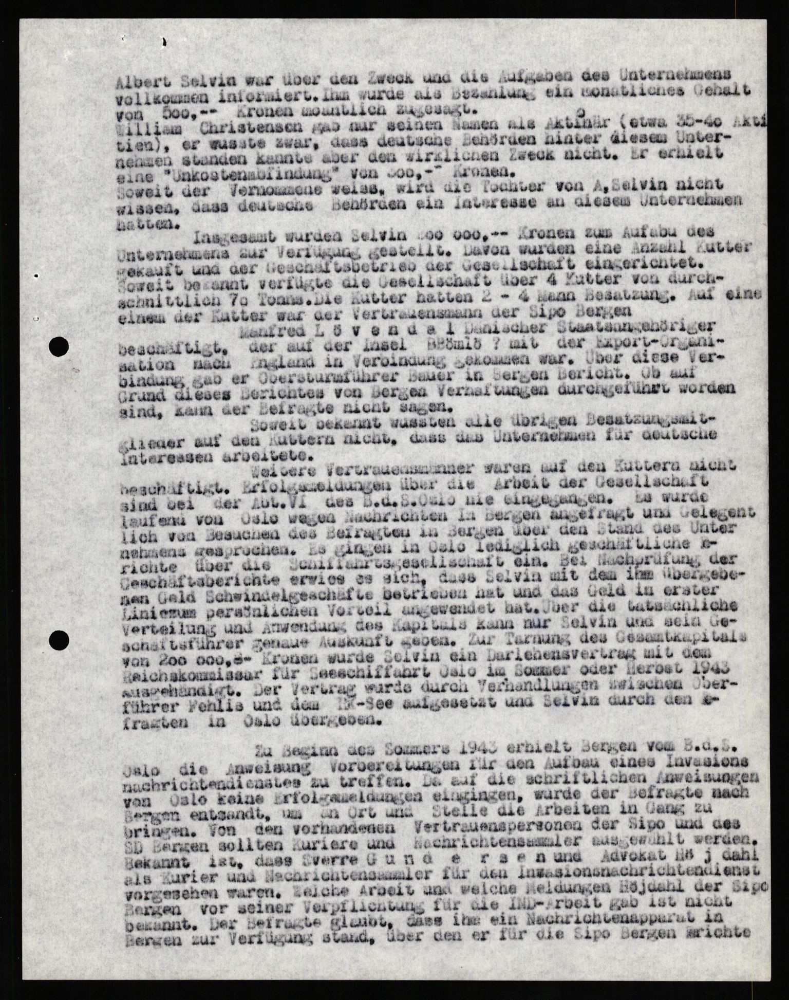 Forsvaret, Forsvarets overkommando II, AV/RA-RAFA-3915/D/Db/L0018: CI Questionaires. Tyske okkupasjonsstyrker i Norge. Tyskere., 1945-1946, p. 92