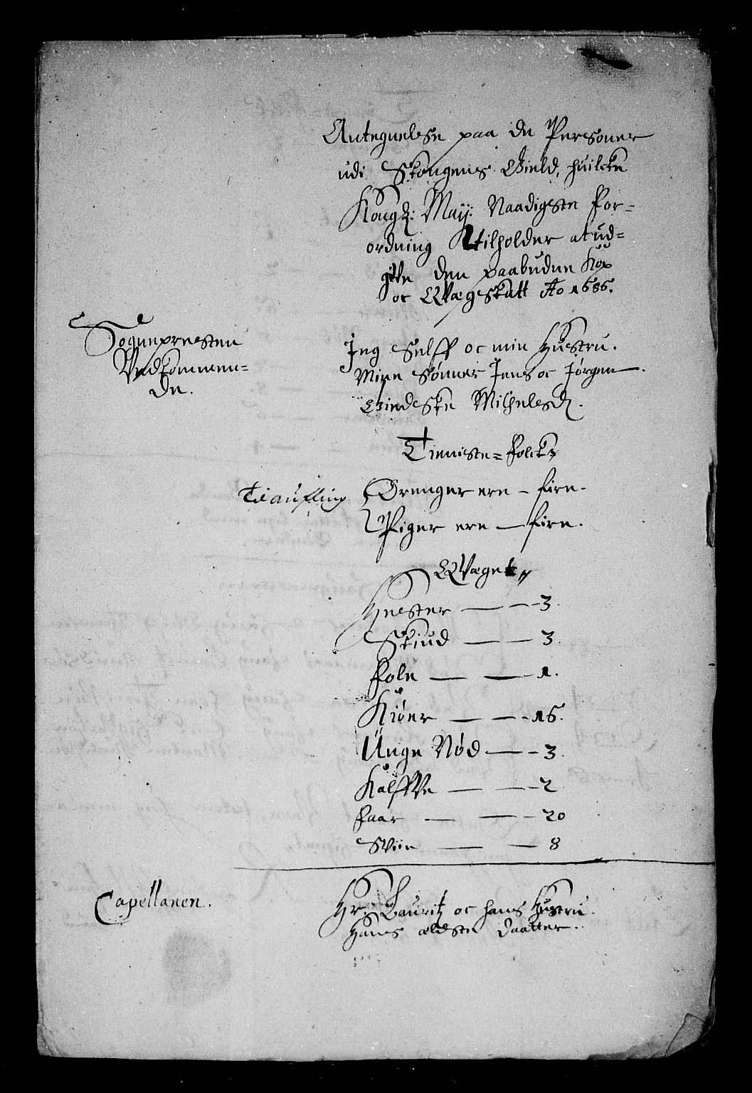 Rentekammeret inntil 1814, Reviderte regnskaper, Stiftamtstueregnskaper, Trondheim stiftamt og Nordland amt, AV/RA-EA-6044/R/Rg/L0083: Trondheim stiftamt og Nordland amt, 1686