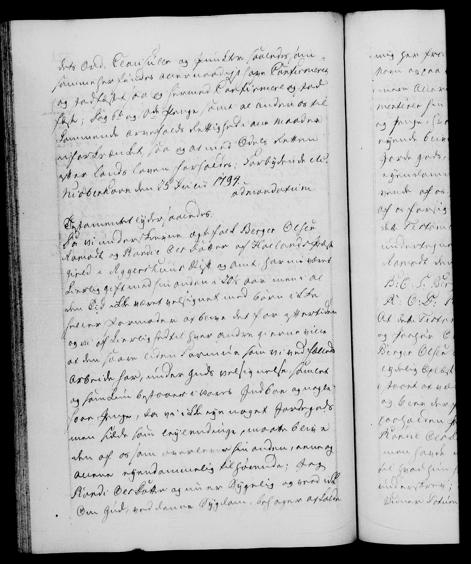 Danske Kanselli 1572-1799, AV/RA-EA-3023/F/Fc/Fca/Fcaa/L0055: Norske registre, 1794, p. 321b