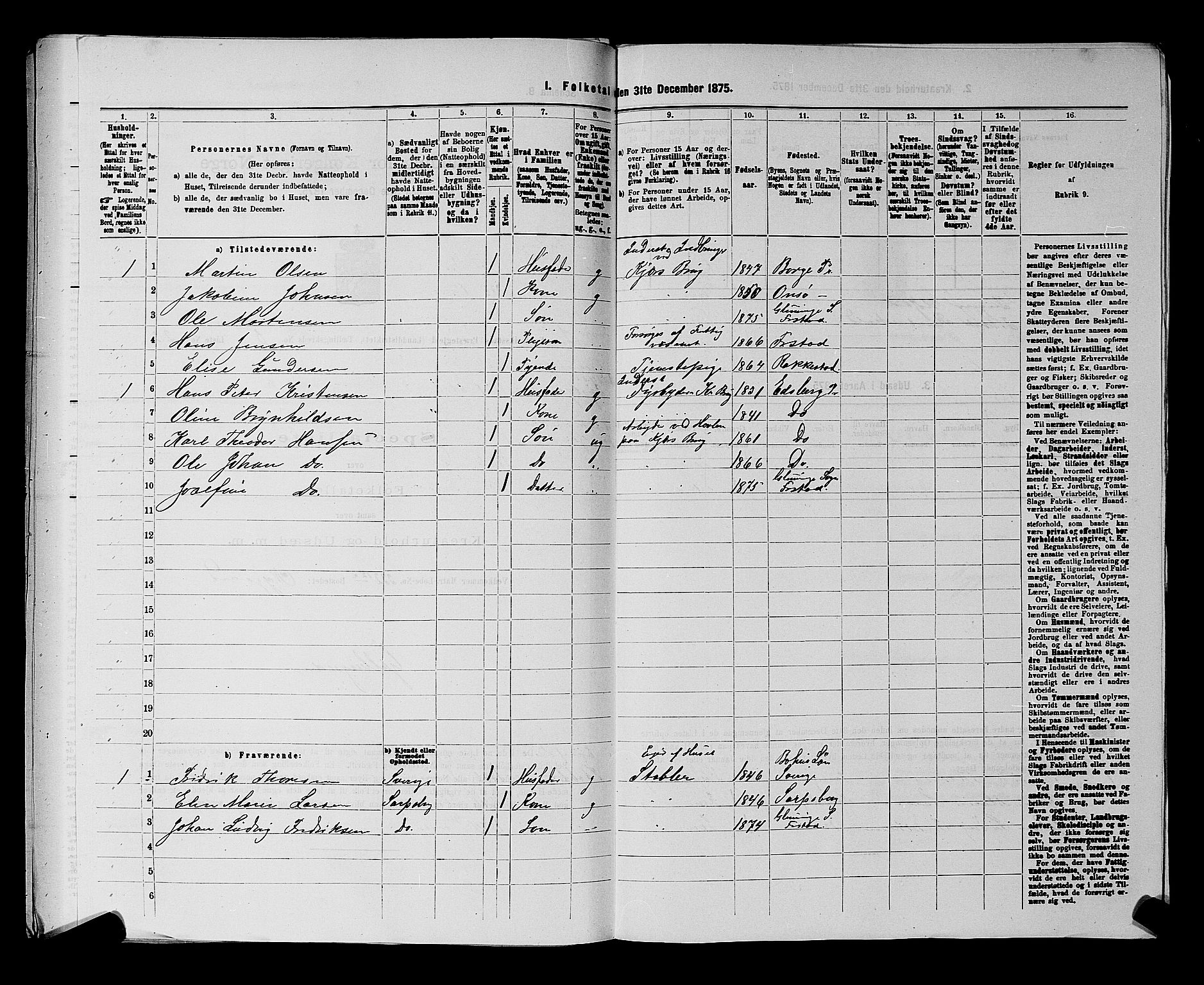 RA, 1875 census for 0132L Fredrikstad/Glemmen, 1875, p. 1102